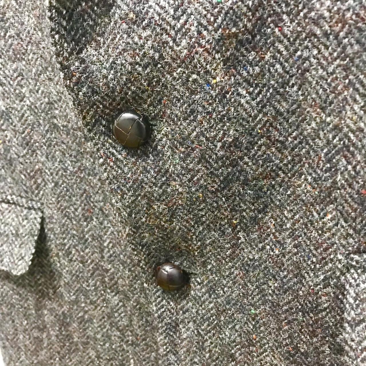 Mens Peter Wain Harris Tweed Wool Two Wood Button... - Depop