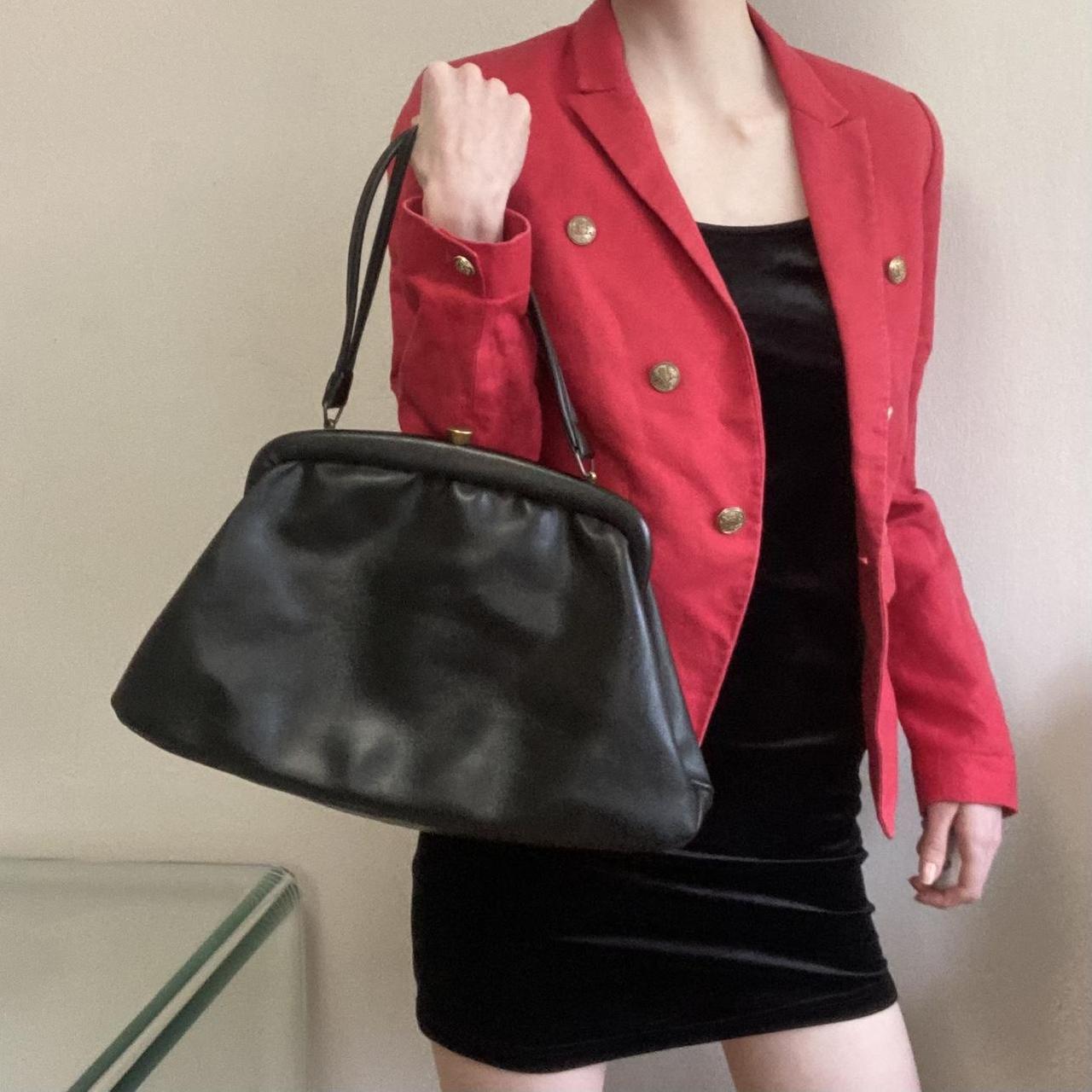 Mango Women's Red and Gold Jacket Depop