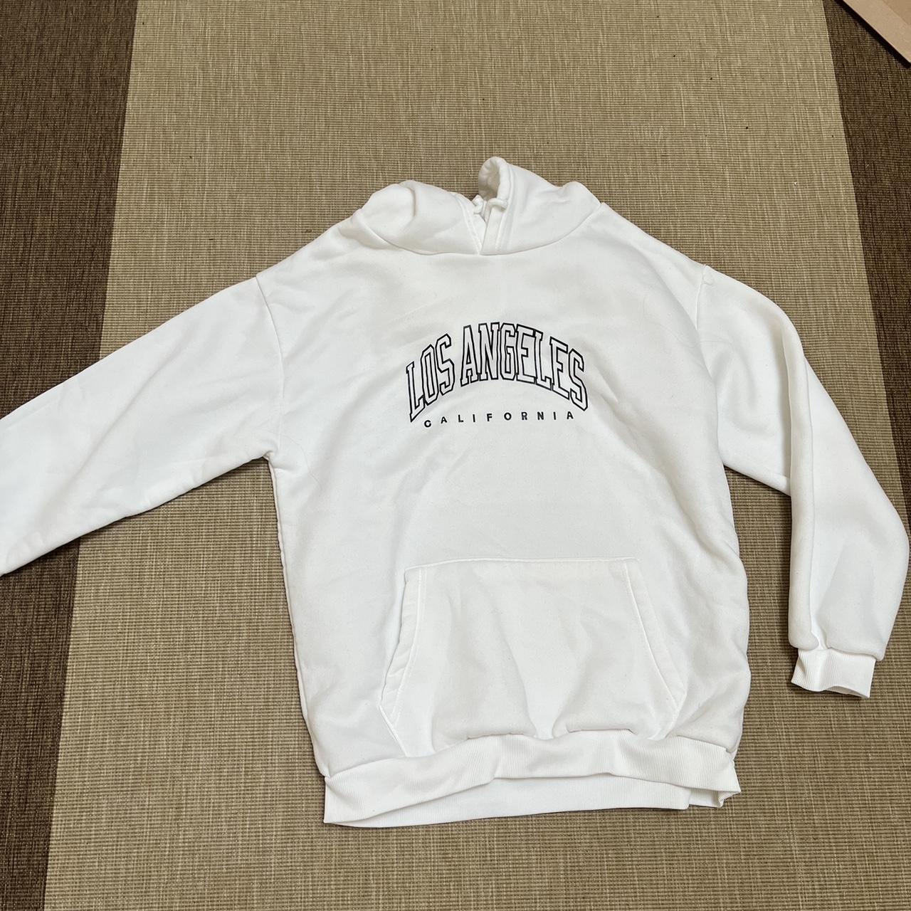 Los Angeles white hoodie not sure where it’s from.... - Depop