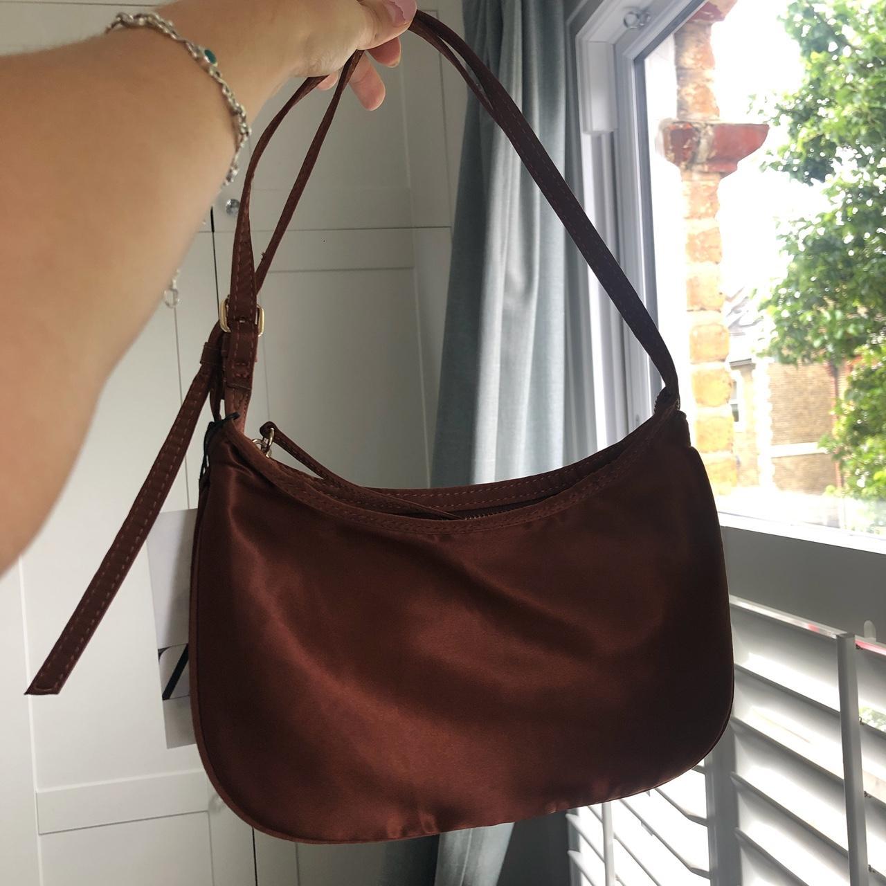 Gorgeous copper/ rust satin shoulder bag Perfect... - Depop