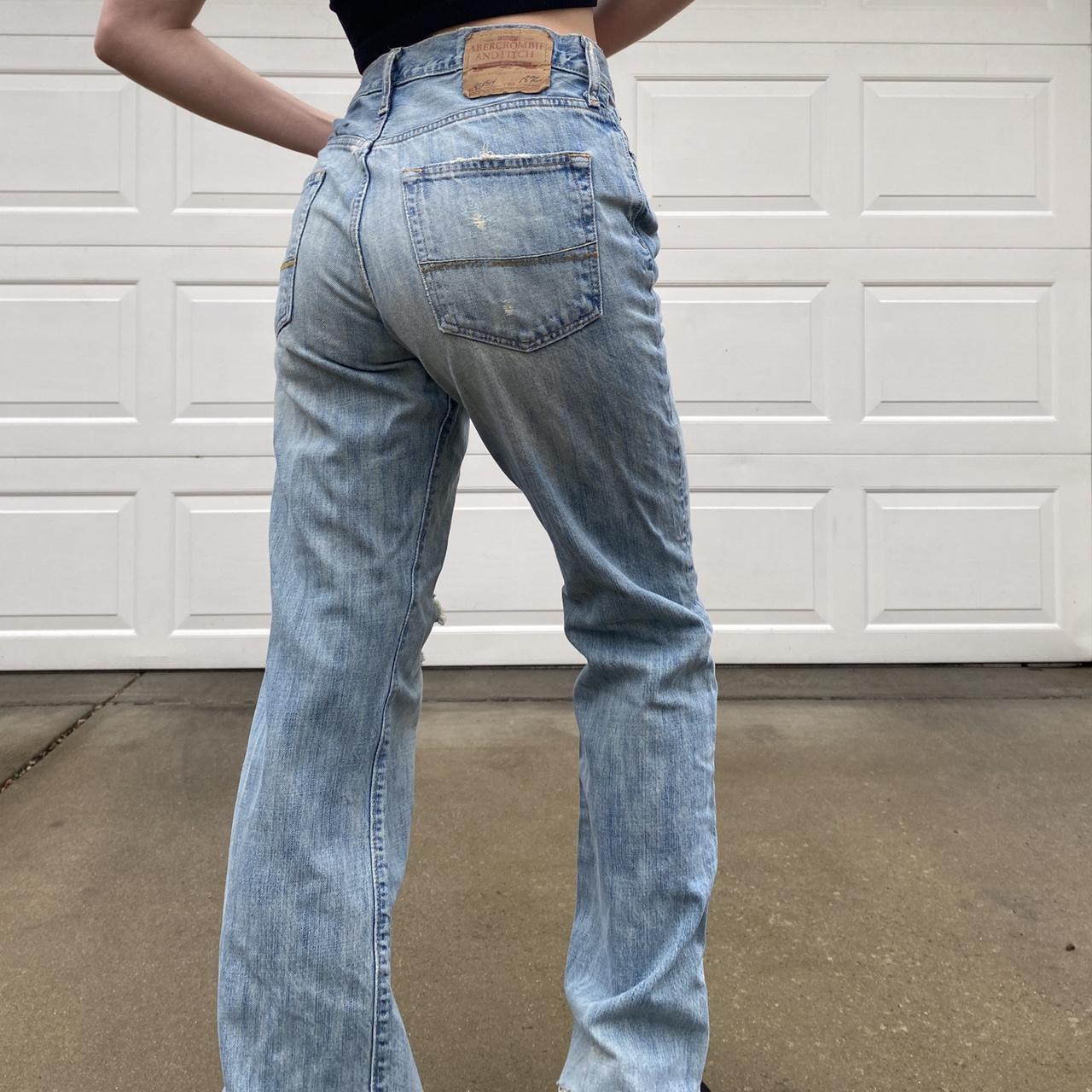 Vintage distressed Abercrombie and fitch jeans Free... - Depop