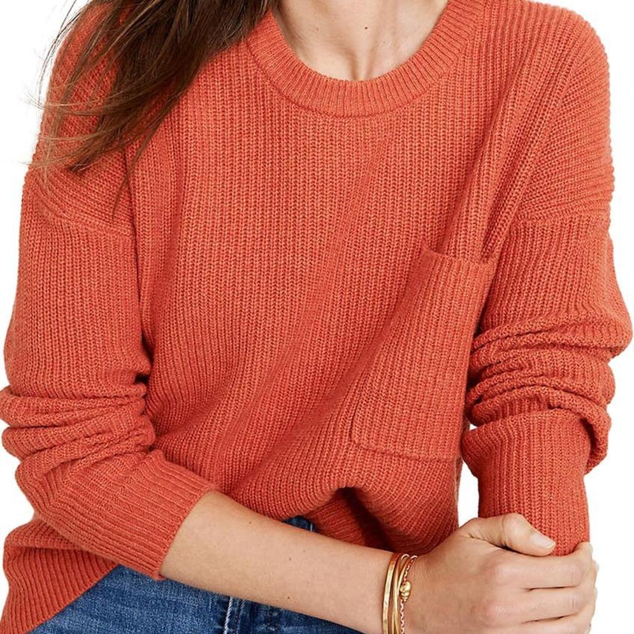 Thompson pocket discount pullover sweater in