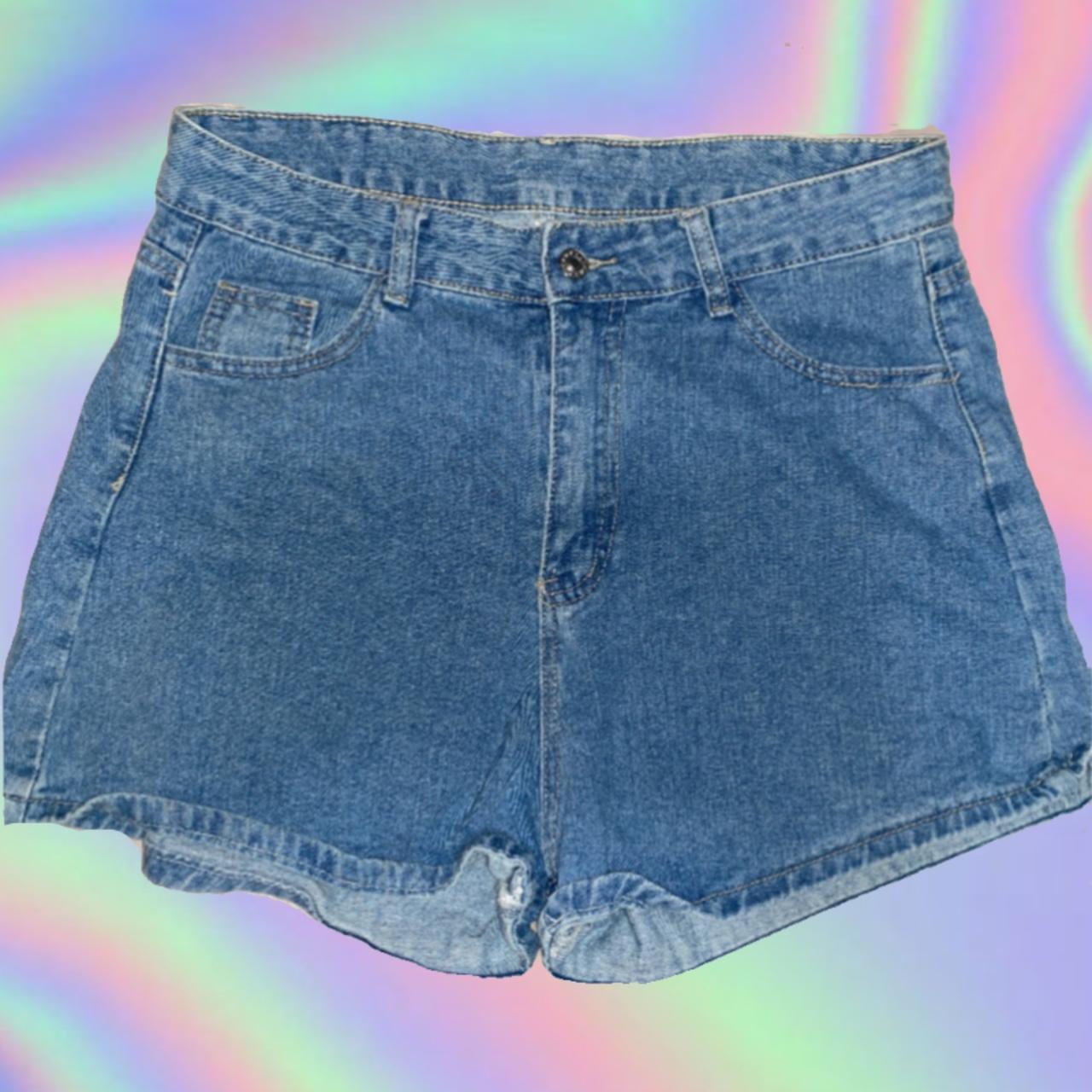 80s style 2024 jean shorts