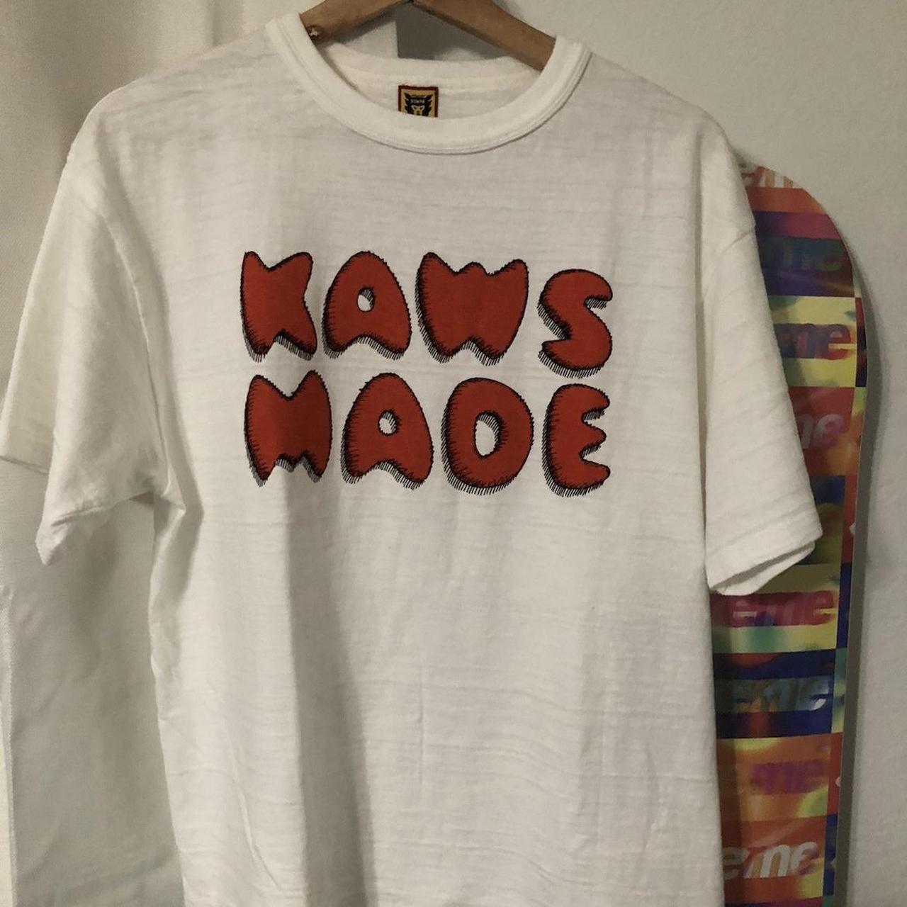 Kaws Human Made T Shirt DEADSTOCK : SEND ME... - Depop