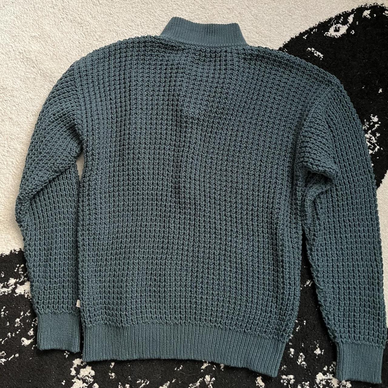 aime leon dore real waffle knit sweater with... - Depop