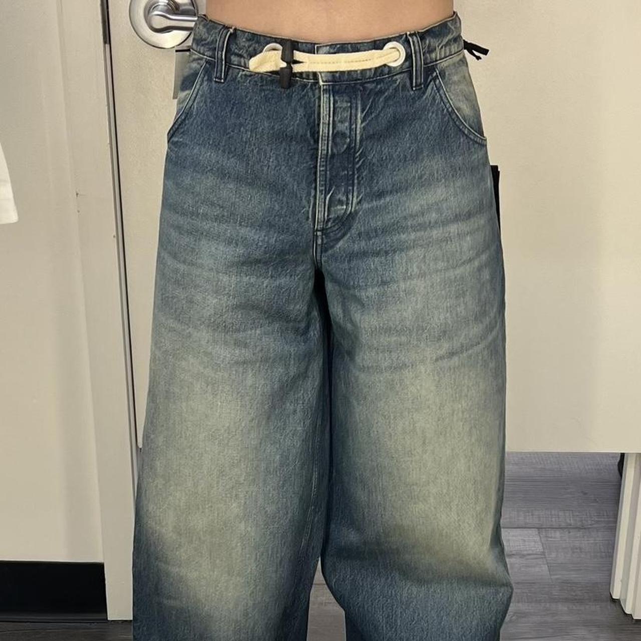 Moncler X Palm Angels Frayed Hem Wide Leg | Depop