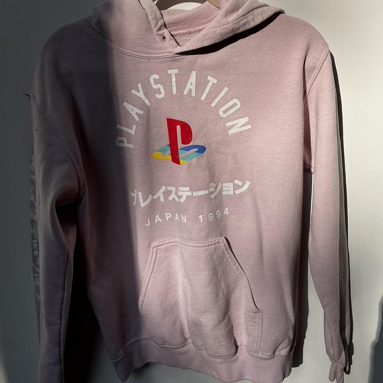 Pink playstation outlet hoodie