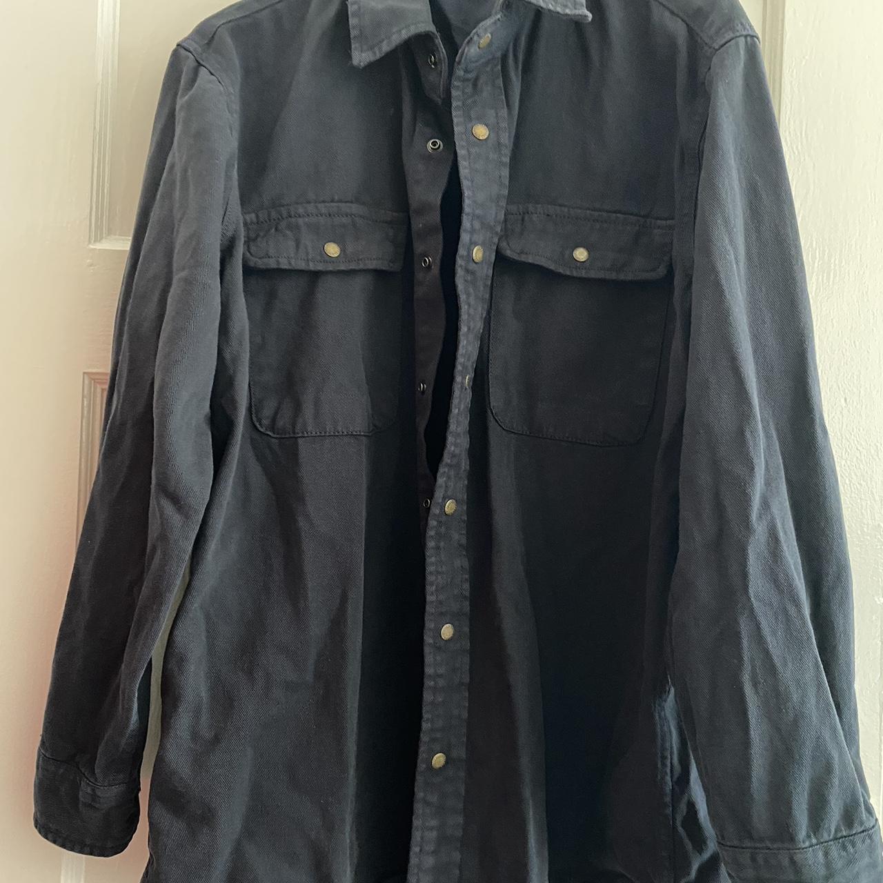 Brandy Melville nancy jacket (regular fit) in navy... Depop