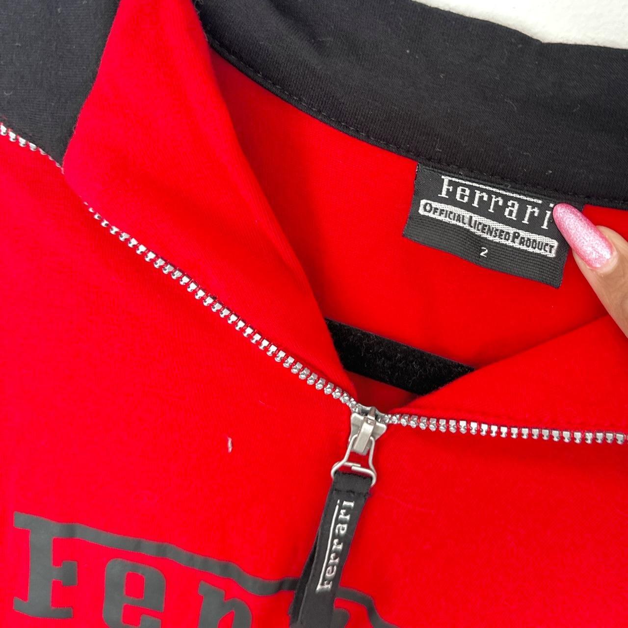 Ferrari Women's Red and Black Shirt (2)