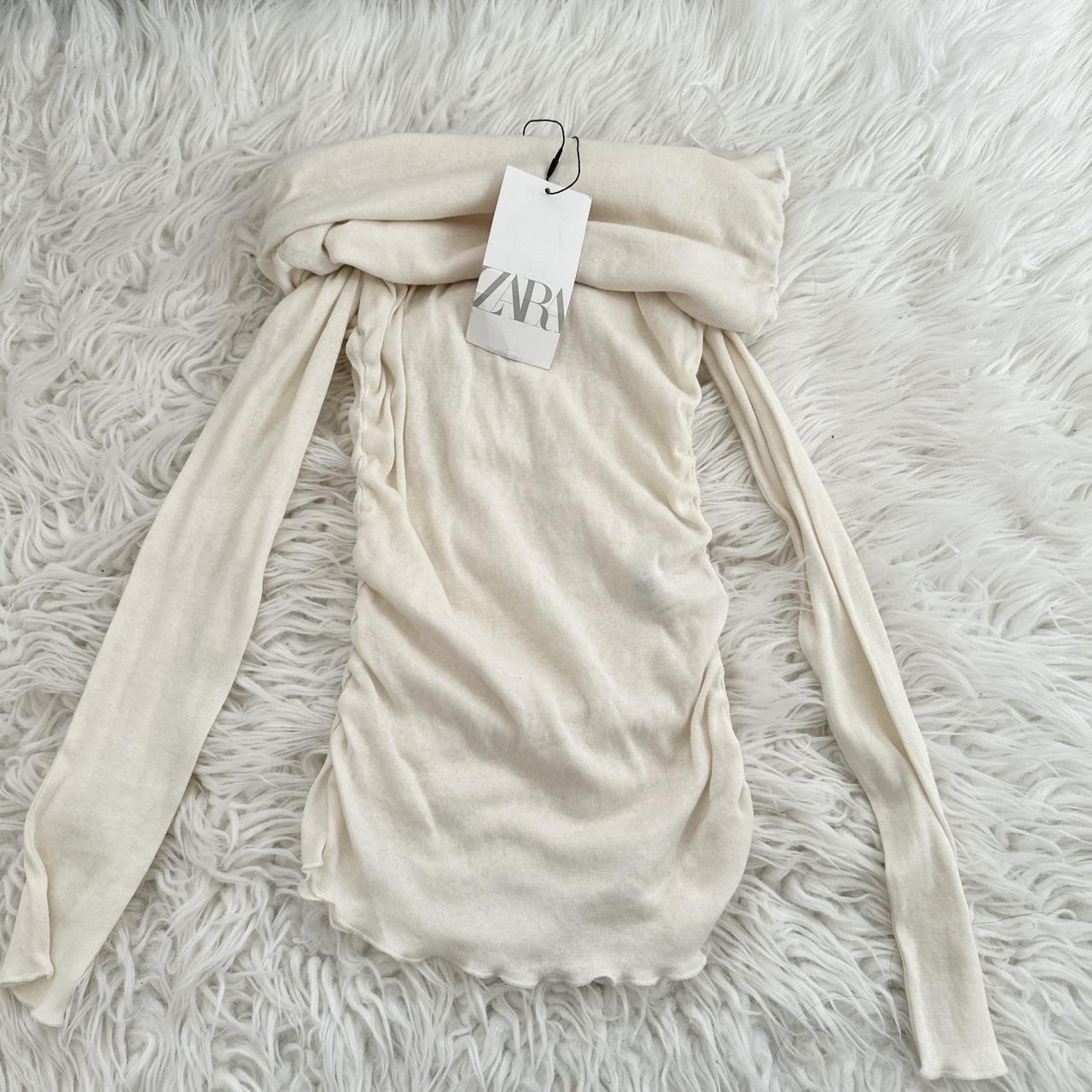 BNWT white off the shoulder top from zara such a... - Depop