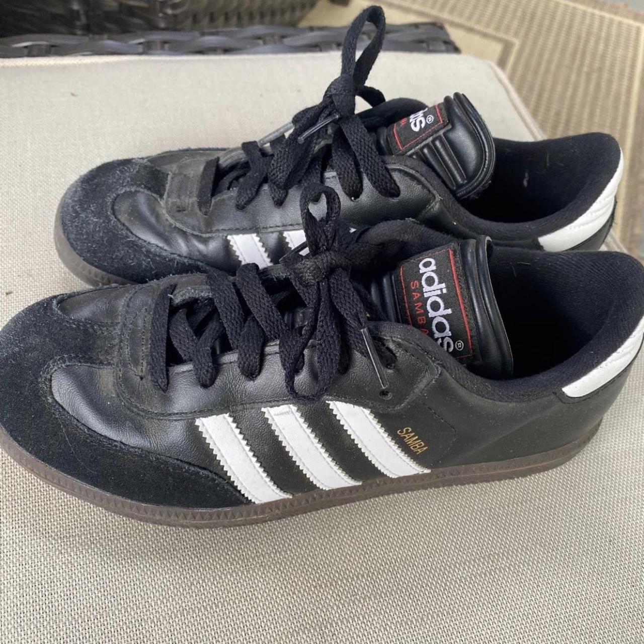 Adidas sambas In black Worn a bunch but still good... - Depop