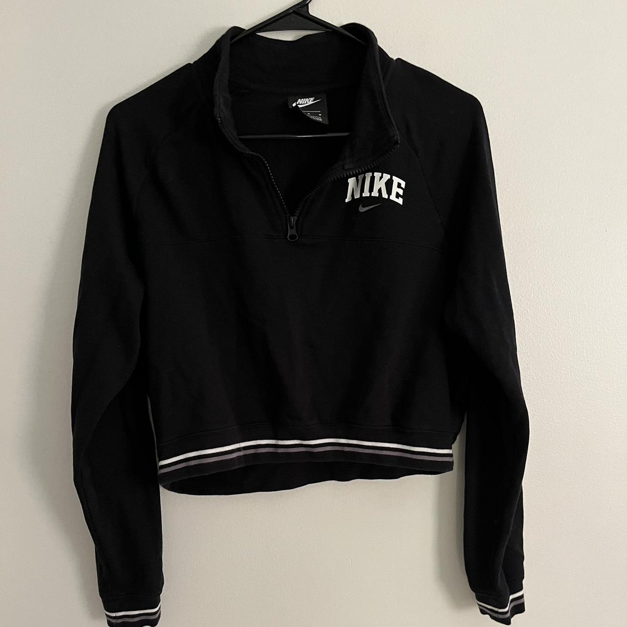 nike cropped quarter zip
