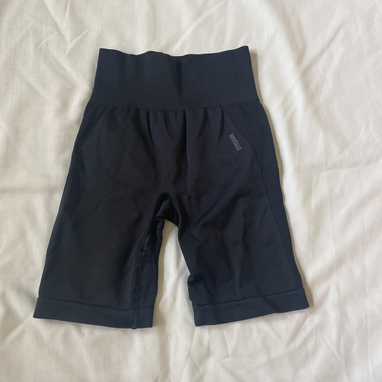 gym shark black shorts - super comfy and in great - Depop