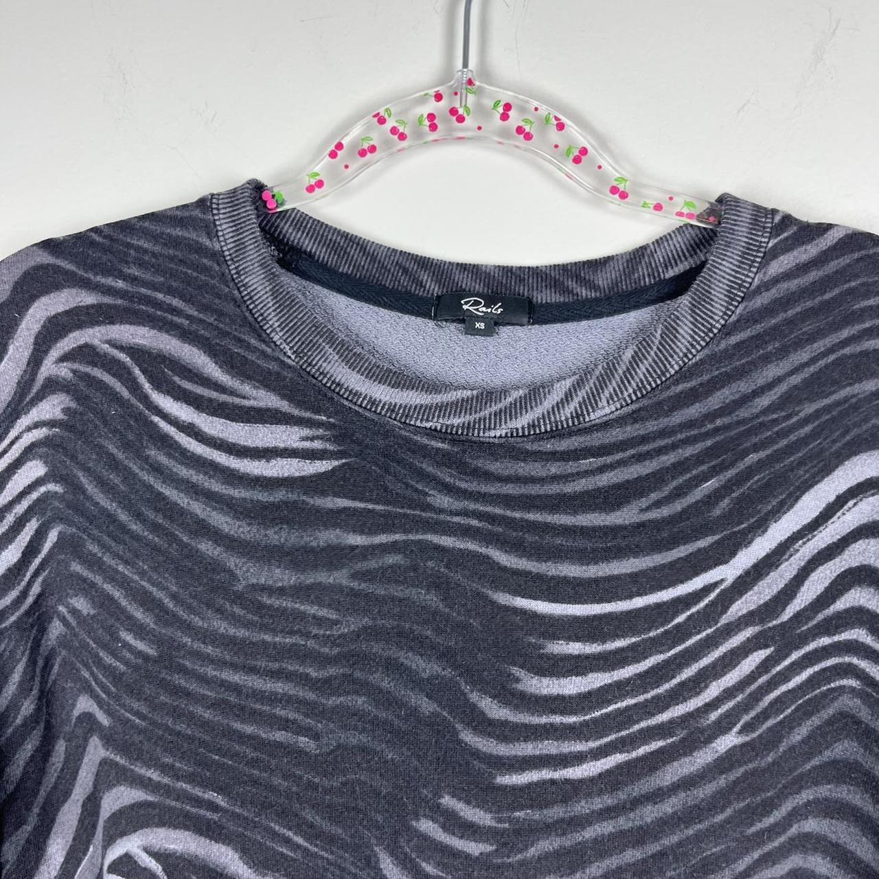 Rails Women's Sweatshirt - Grey/Black - XS – Rail… - image 2