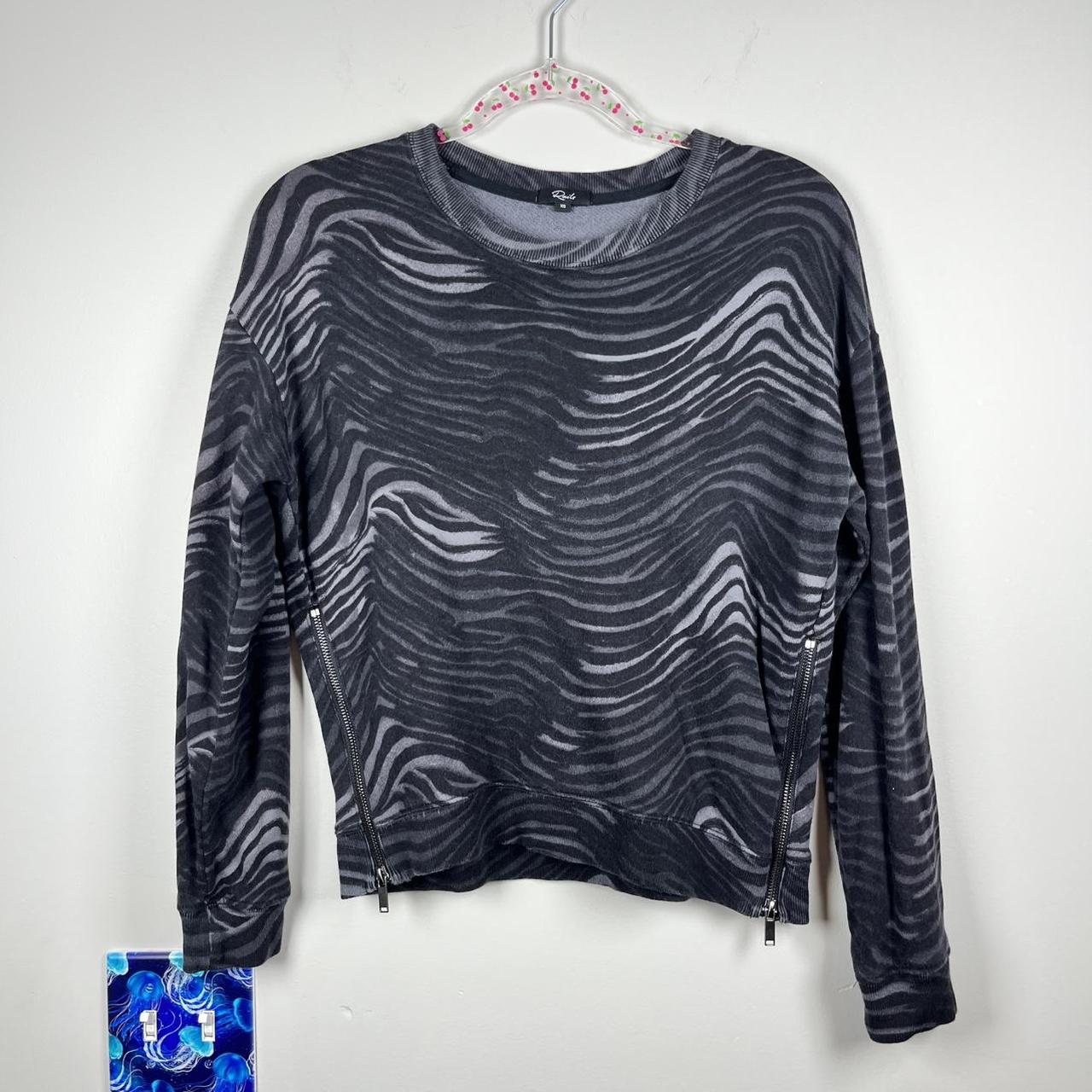 Rails Women's Sweatshirt - Grey/Black - XS – Rail… - image 1