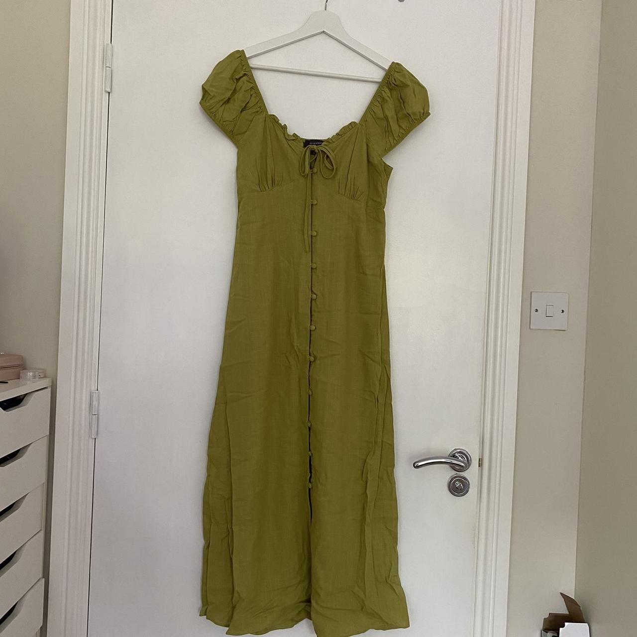 Primark sage green midi dress brand new never worn Depop