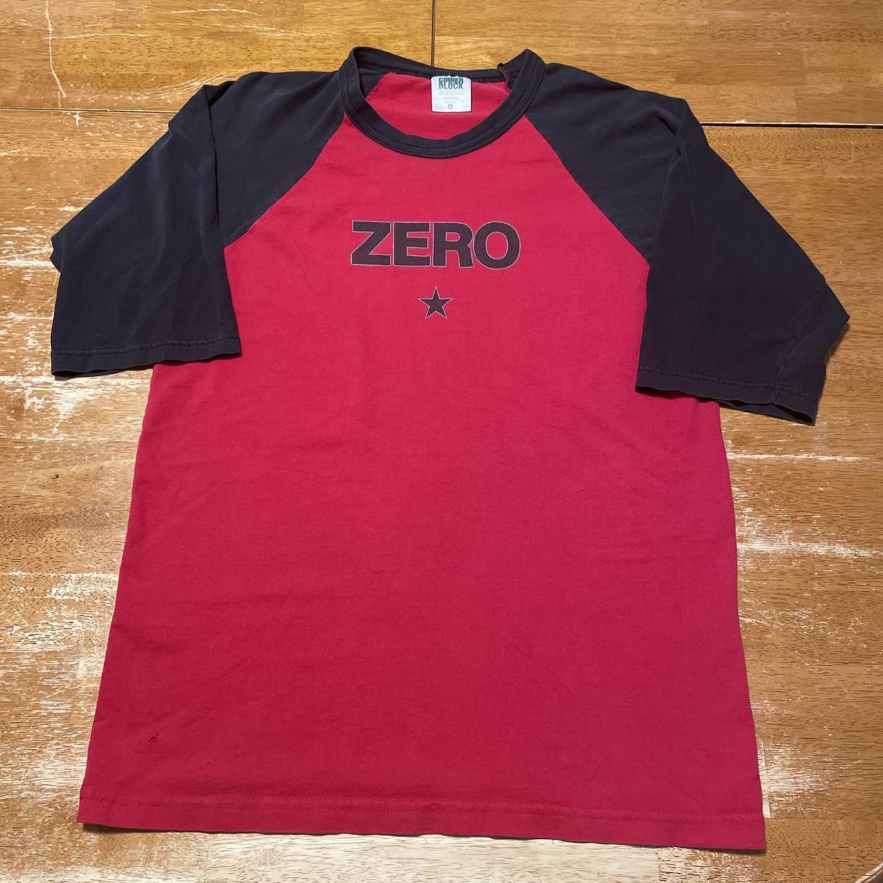 Vintage 90s Smashing Pumpkins Zero Raglan Concert... - Depop