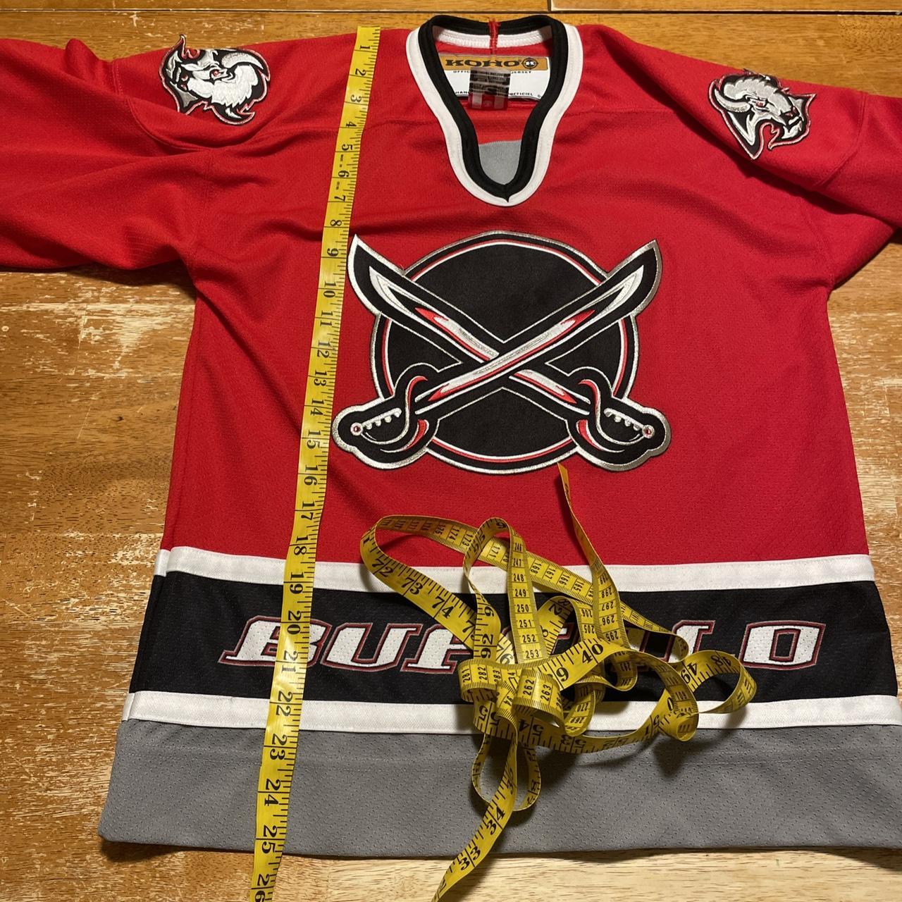 Vintage Buffalo Sabres Koho Goat Head Hockey Jersey, Size Large