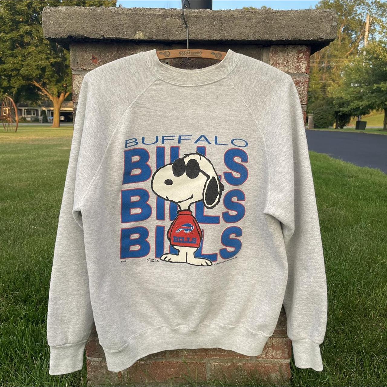 Vintage 1980s Buffalo Bills Snoopy Joe Cool Gray... - Depop