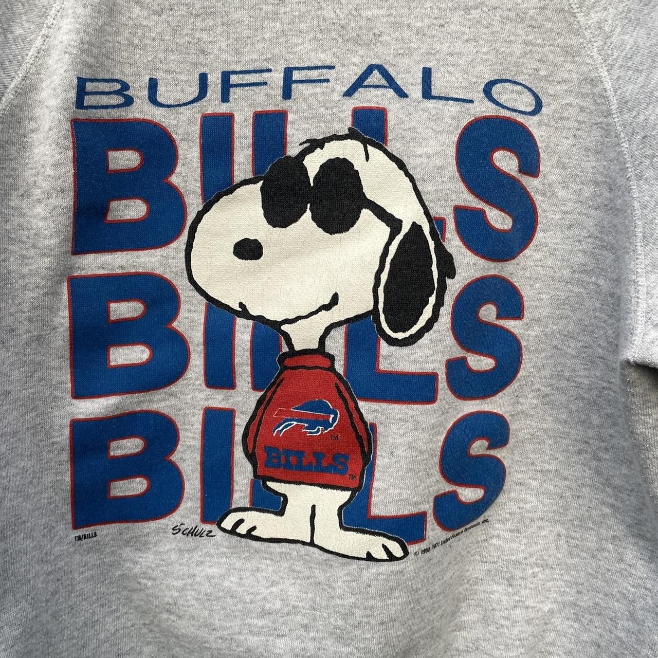 Buffalo Bills Snoopy Joe Cool We're Awesome Youth Sweatshirt 