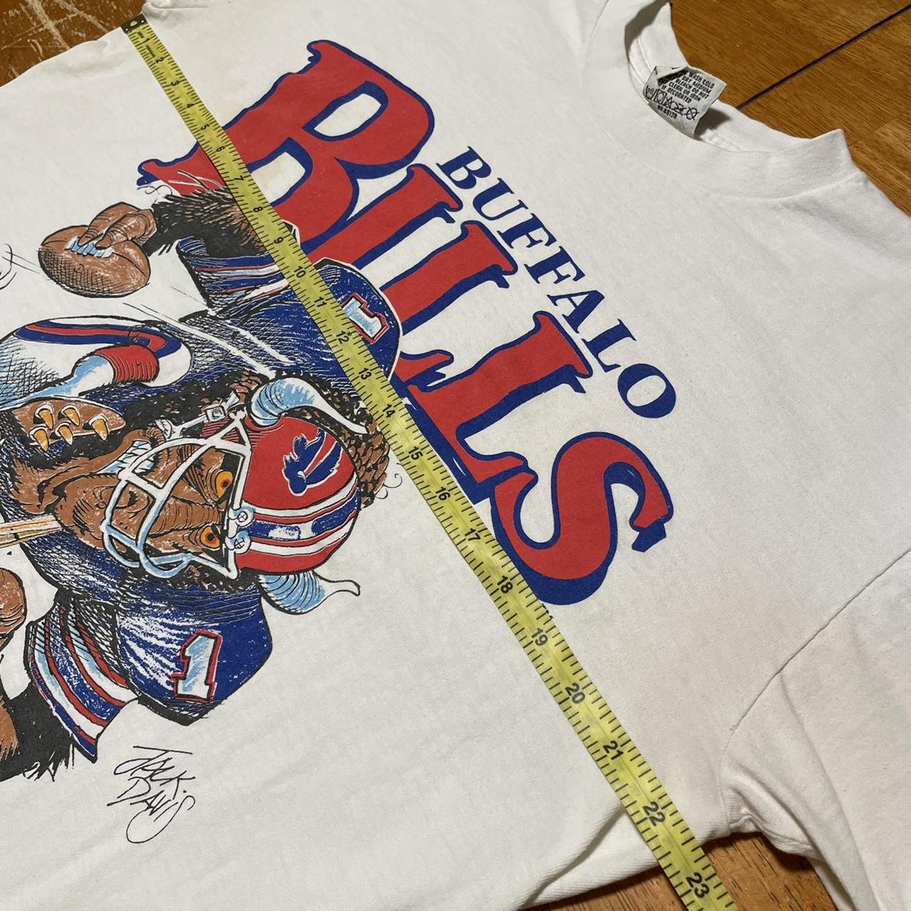 90's Buffalo Bills ABC Sports Jack Davis T-Shirt Size Large