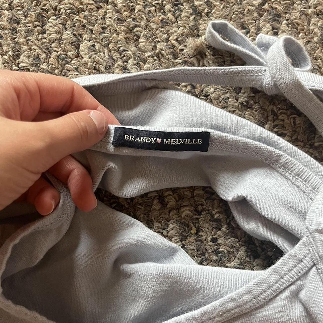 Brandy Melville Women's Blue Vest Depop