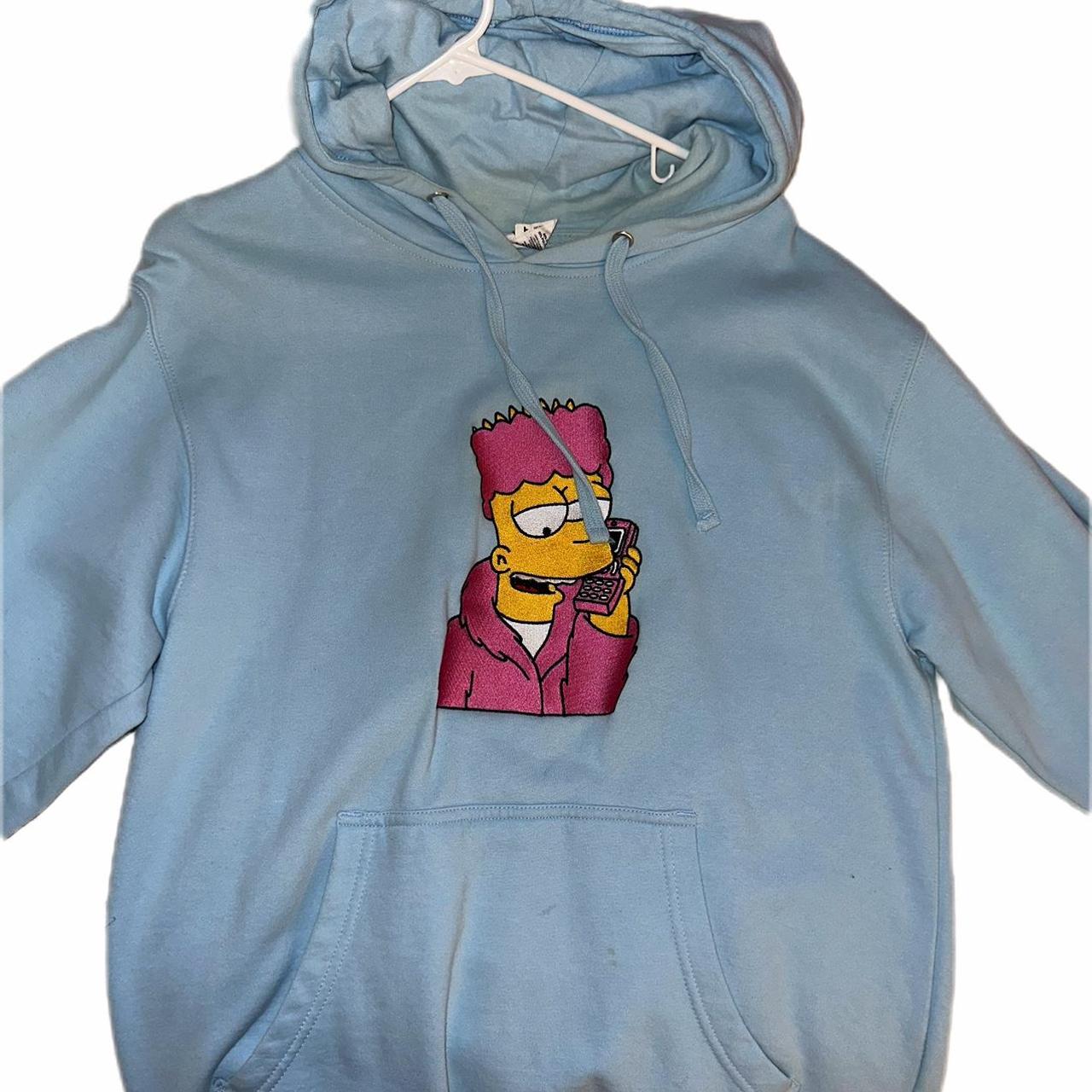 Supreme hoodie bart on sale simpson