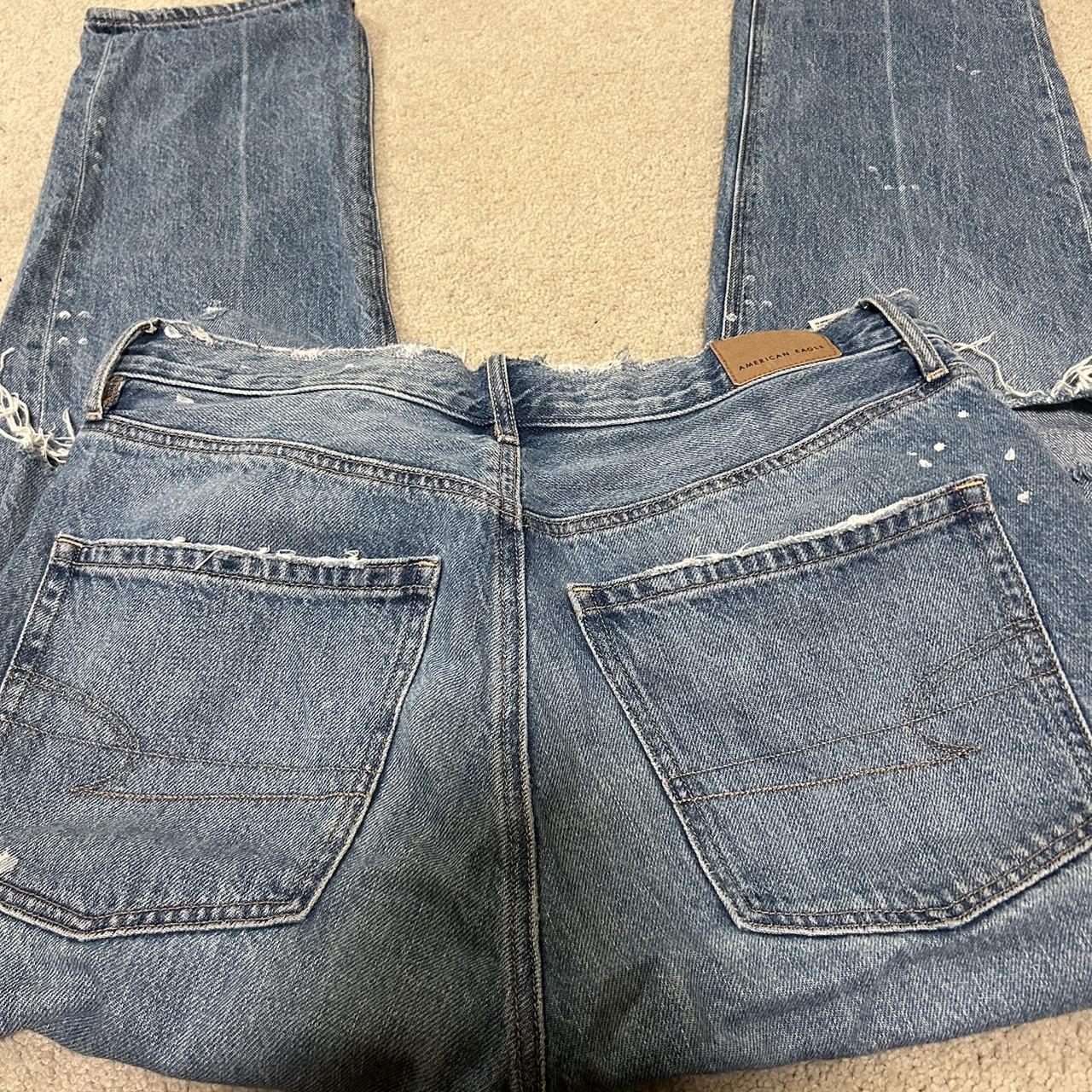 american eagle dad jeans! worn a few times in great... Depop