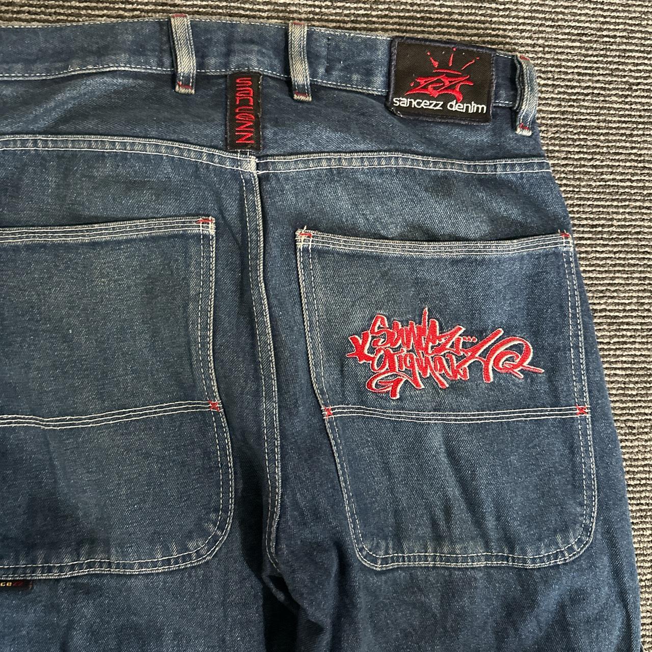 vintage 90s sancezz jeans fits waist 32. good... - Depop