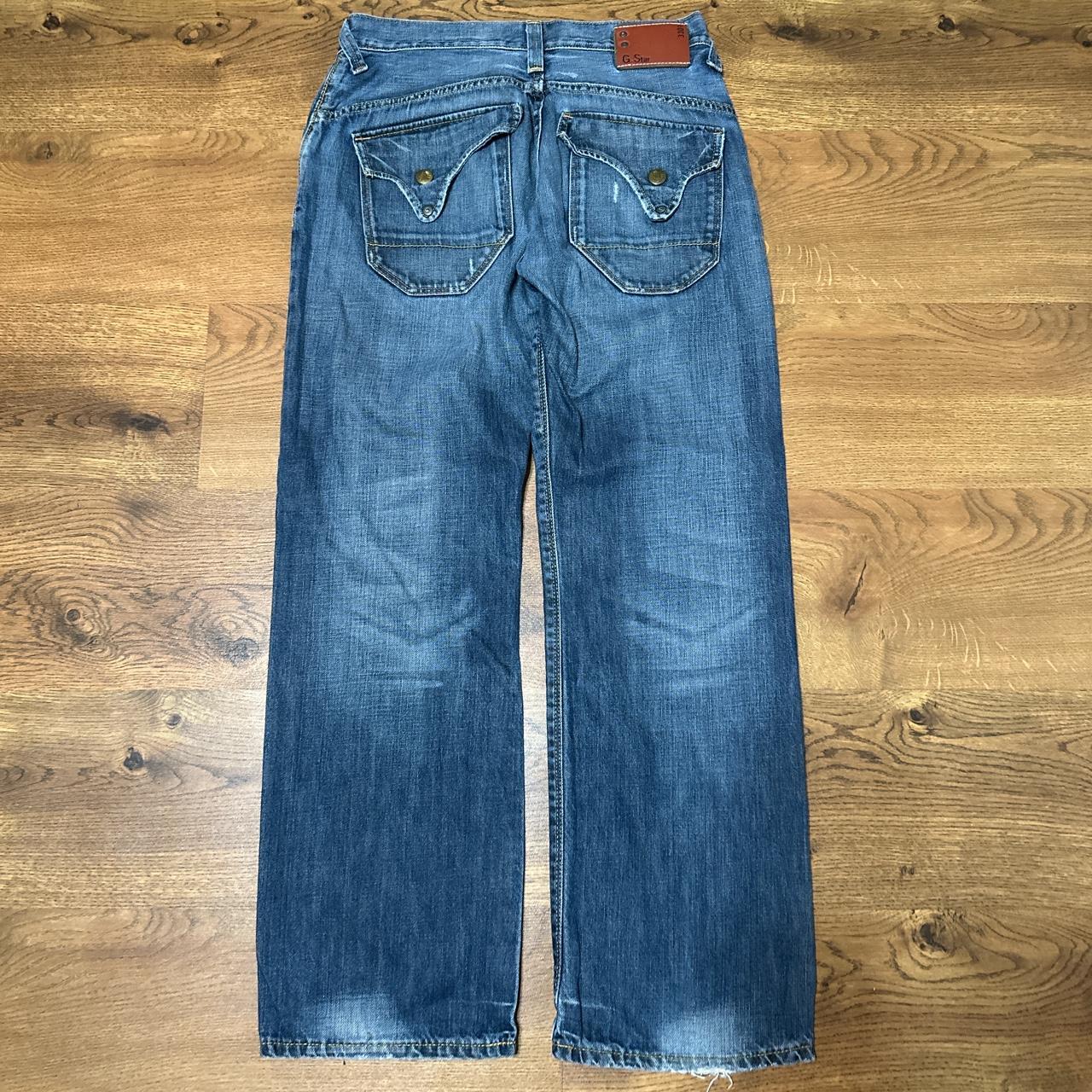 g star straight leg jeans 32” 30”. good overall... - Depop