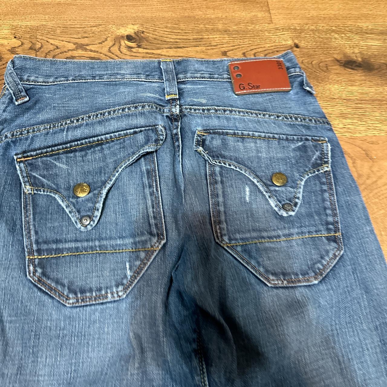 g star straight leg jeans 32” 30”. good overall... Depop