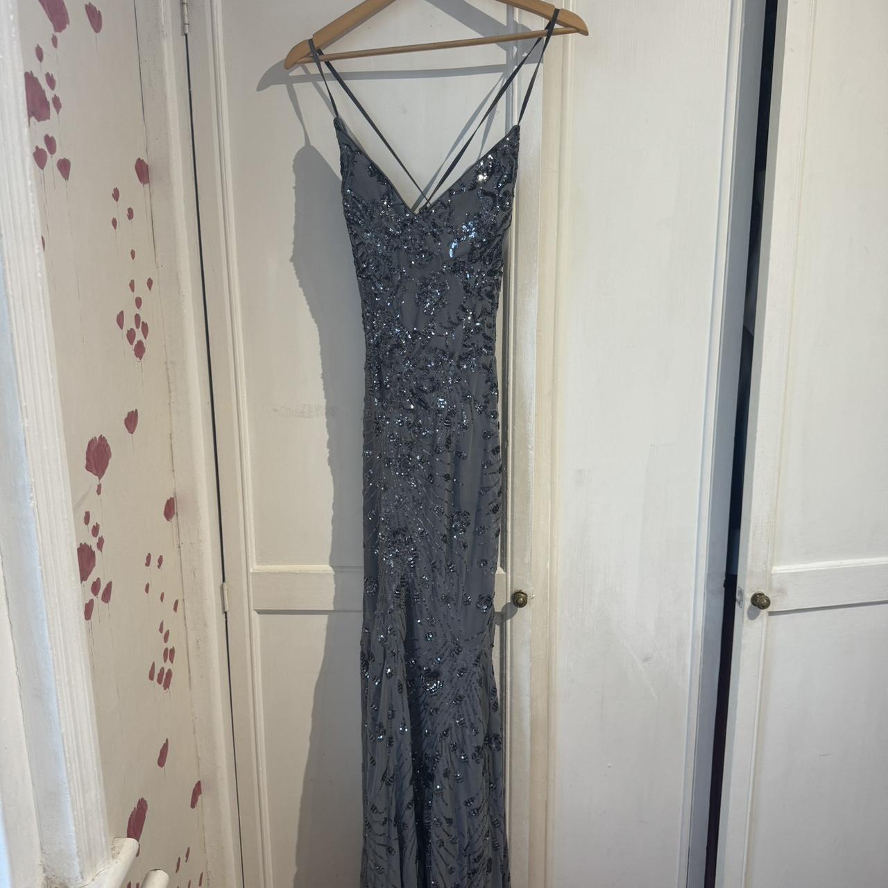 Quiz grey prom dress hotsell