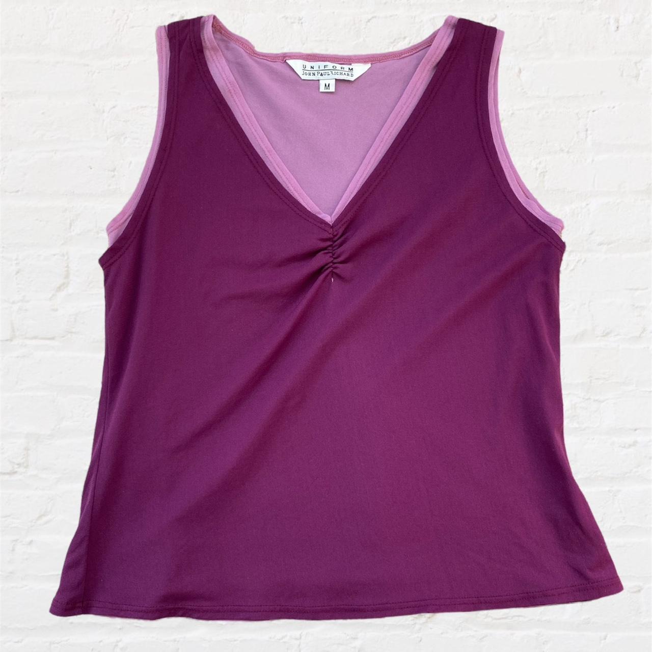 John Paul Richard Women's Purple Vest | Depop