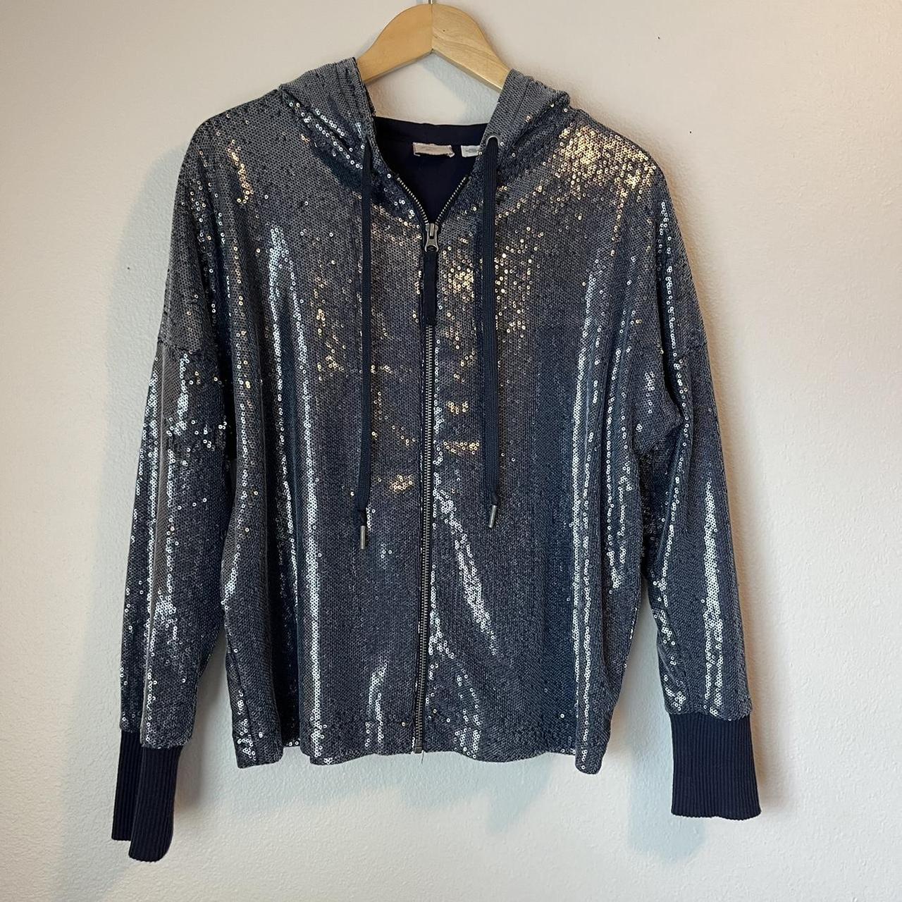 Silver hot sale sequin hoodie