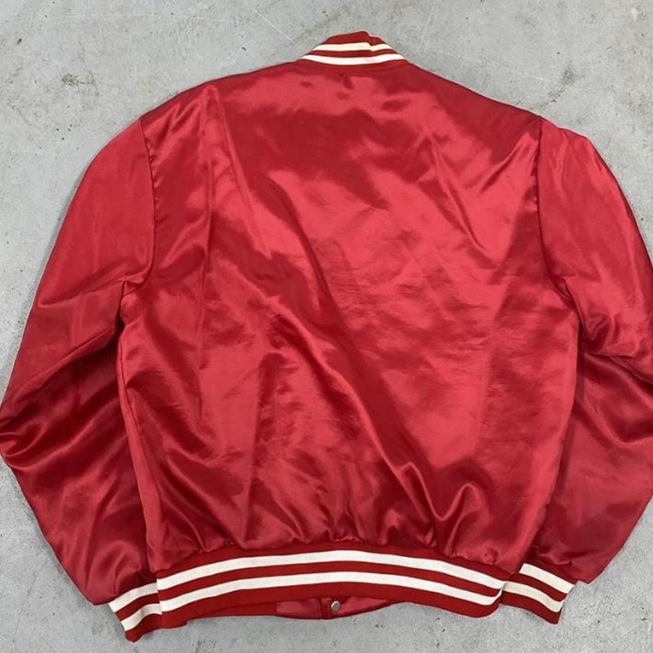 Men's Red and White Jacket | Depop