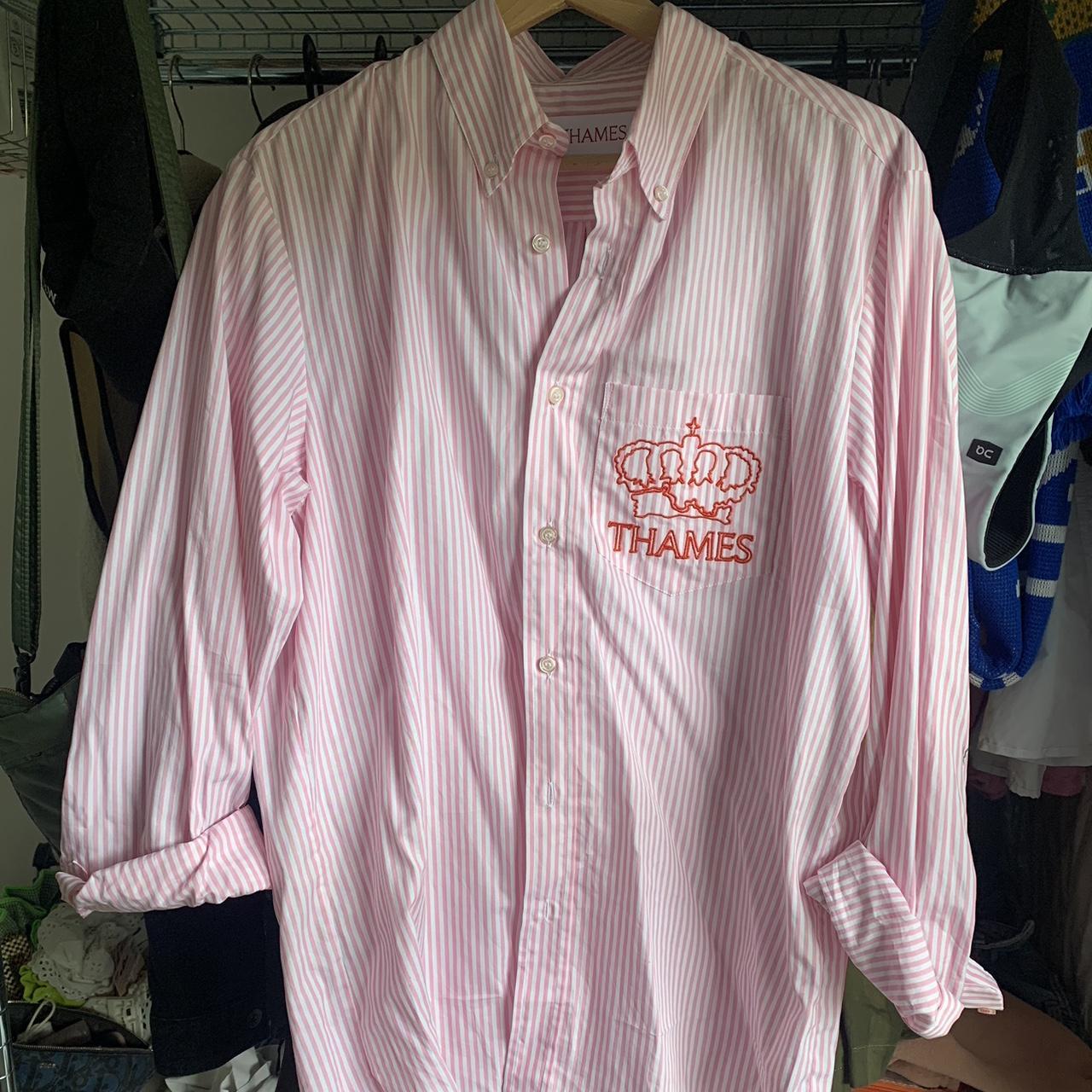 THAMES MMXX marco PG pink white stripe shirt worn