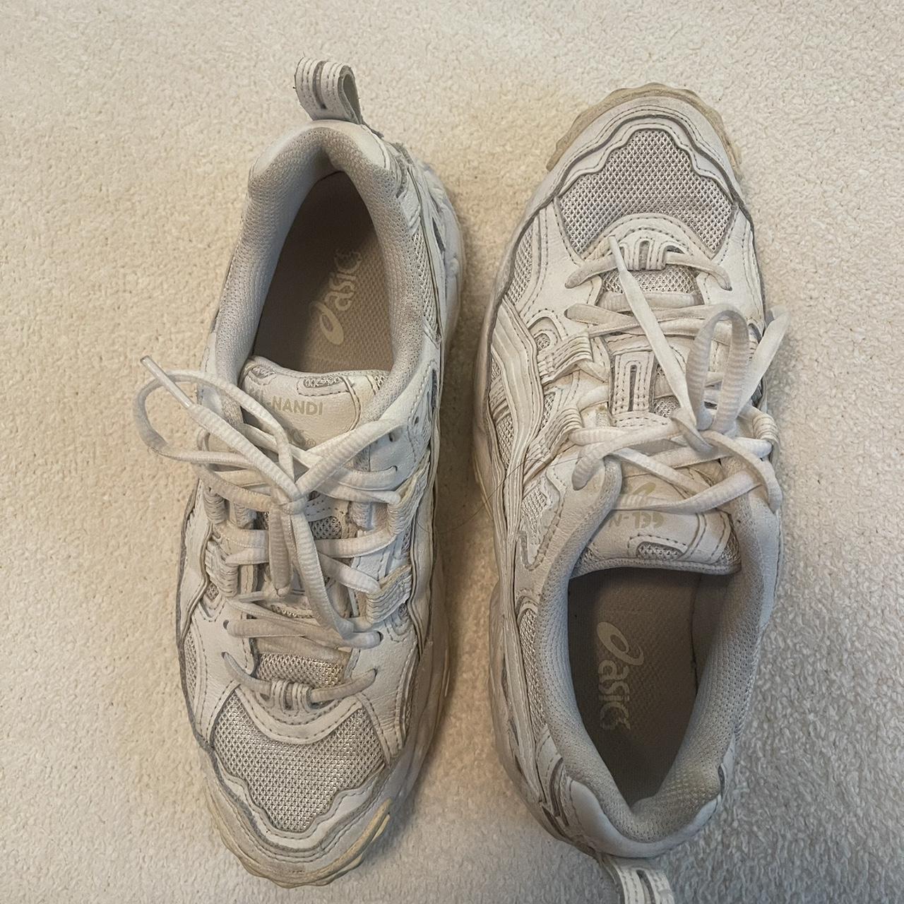 ASICS Women's White Trainers | Depop