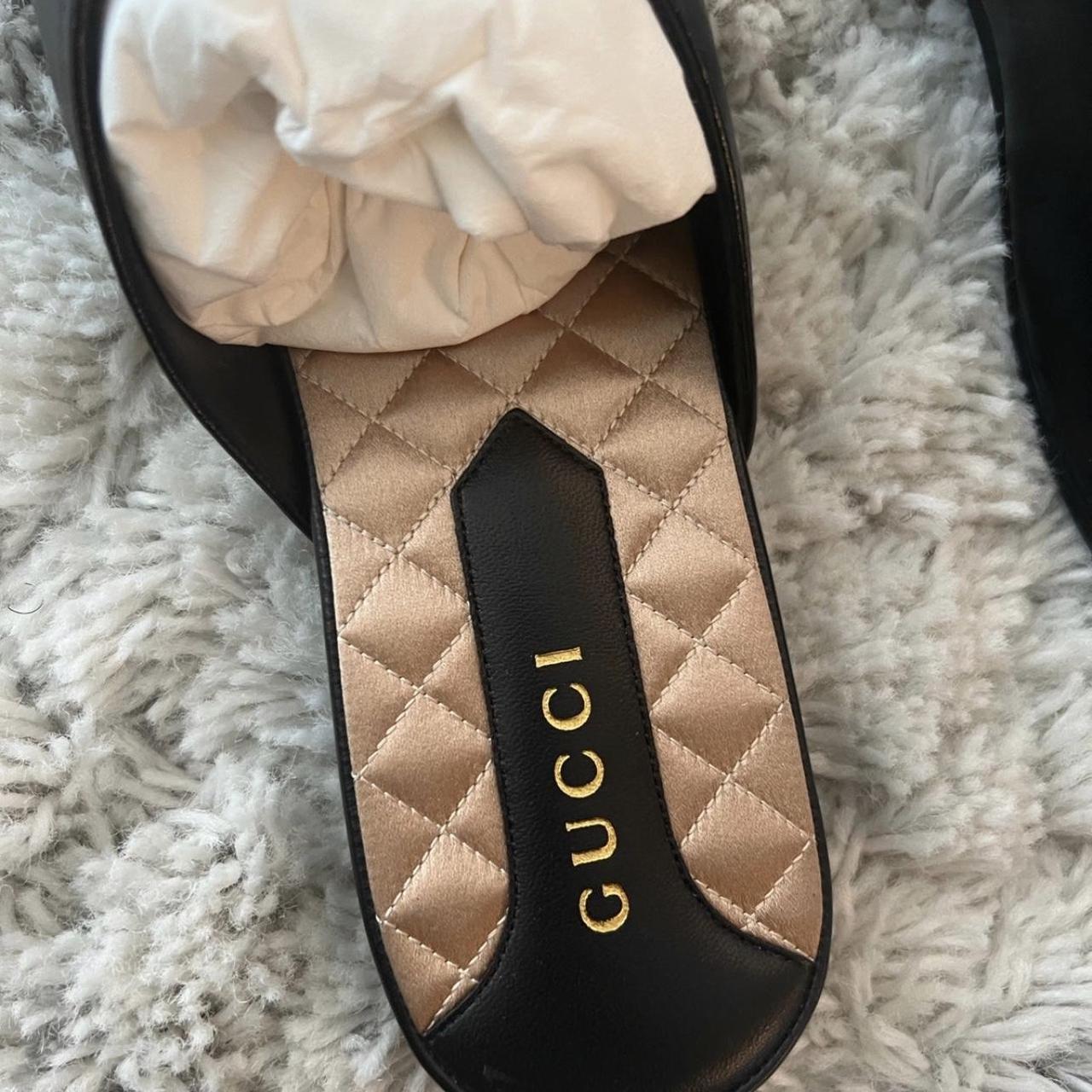 Gucci NY Yankees Leather Slippers