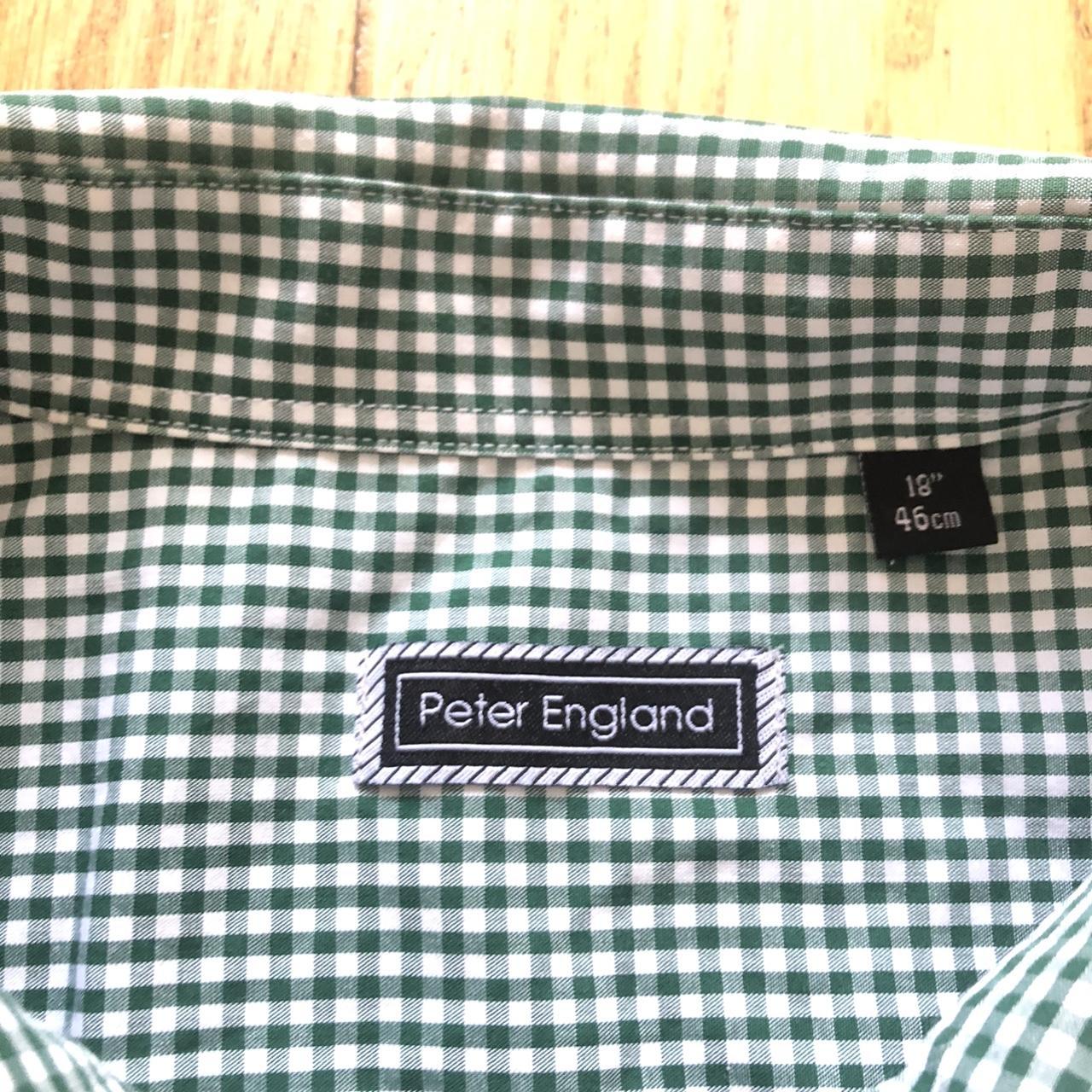 Oversized checkered Peter England summer shirt... - Depop