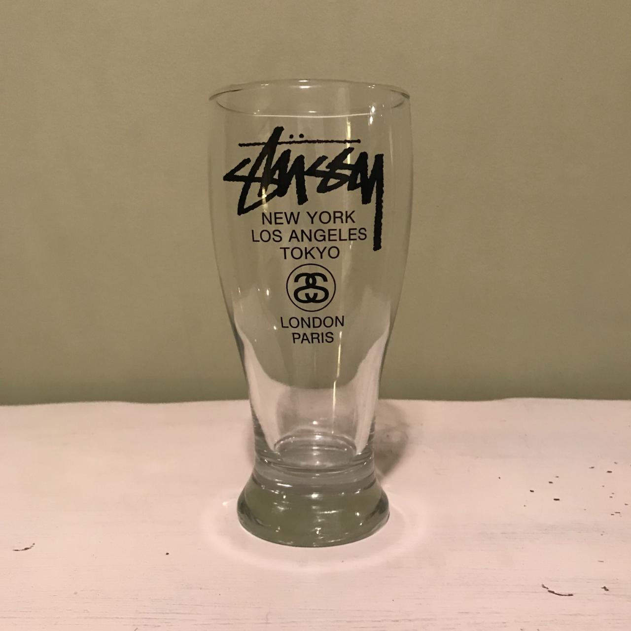 Stussy World Tour Beer Glass Like new. never... - Depop