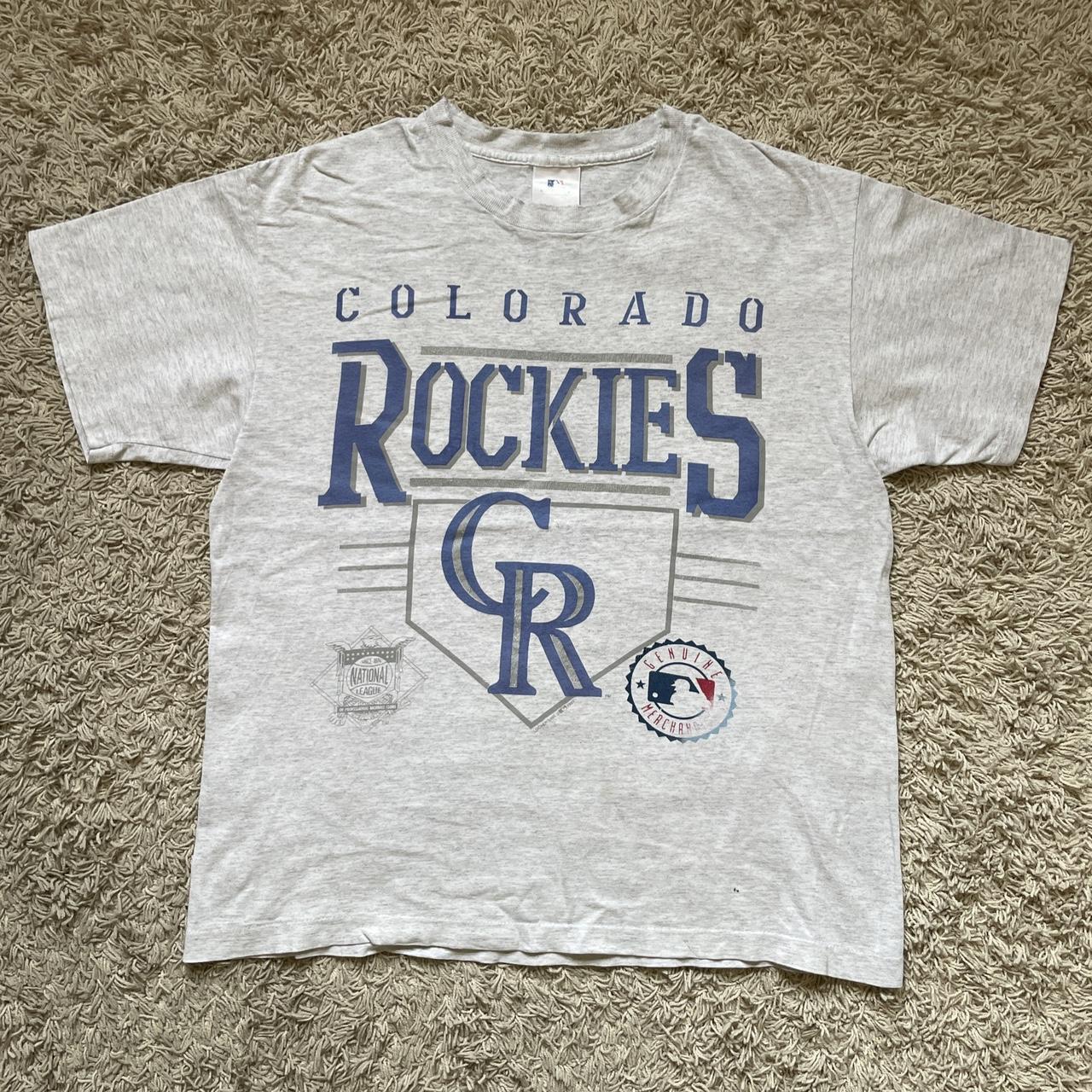 Vintage 1993 Colorado Rockies t-shirt Made In - Depop