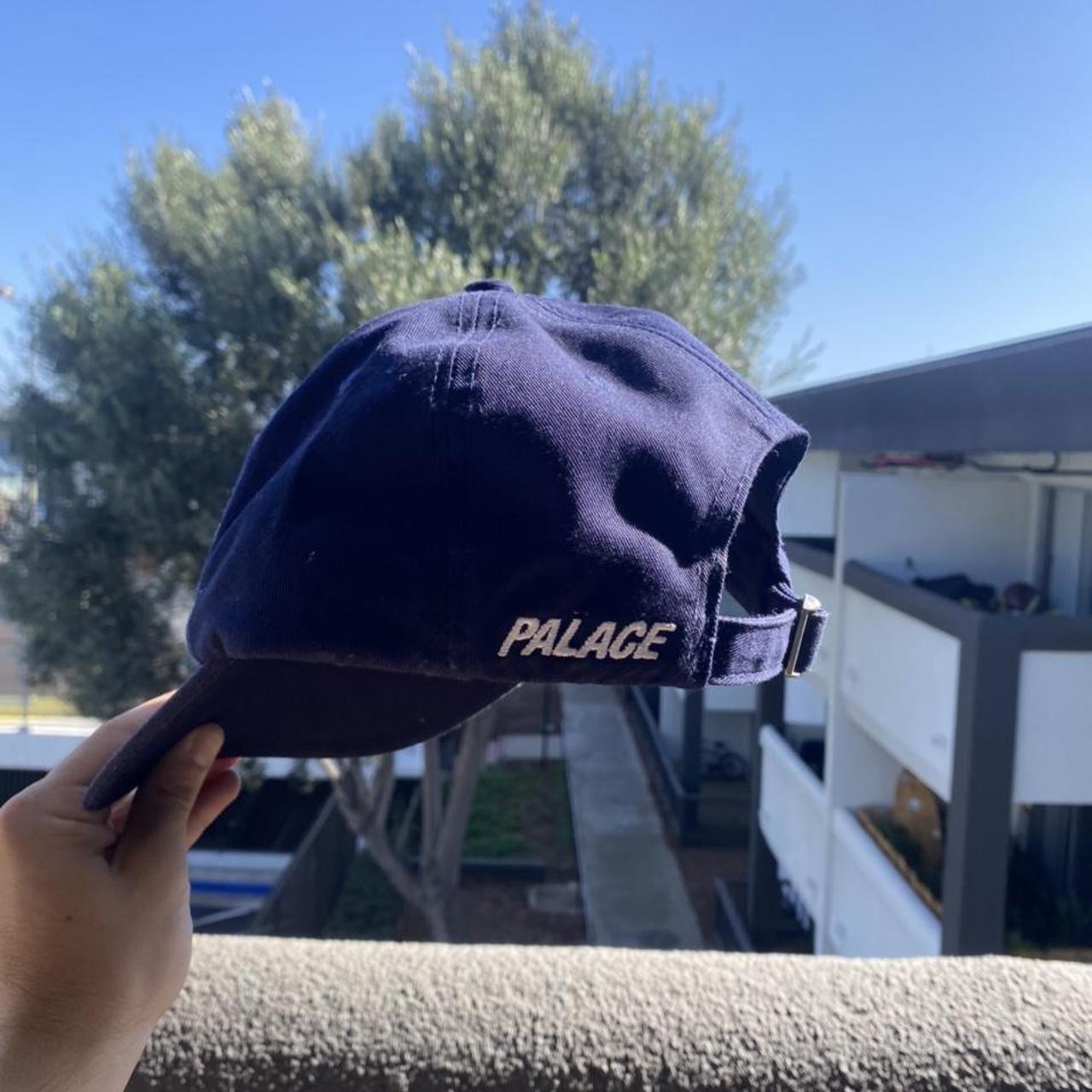 Pals Pal Palace Hat Navy blue with nice embroidery... - Depop