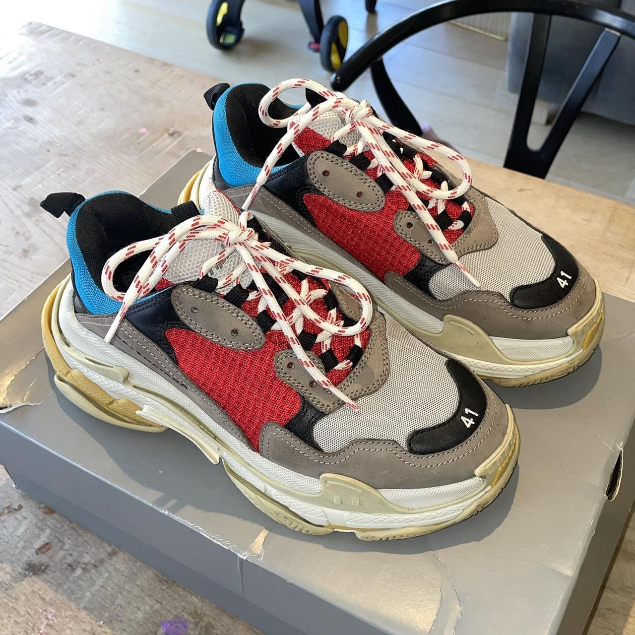 Balenciaga triple s Lego red blue black. Eu41