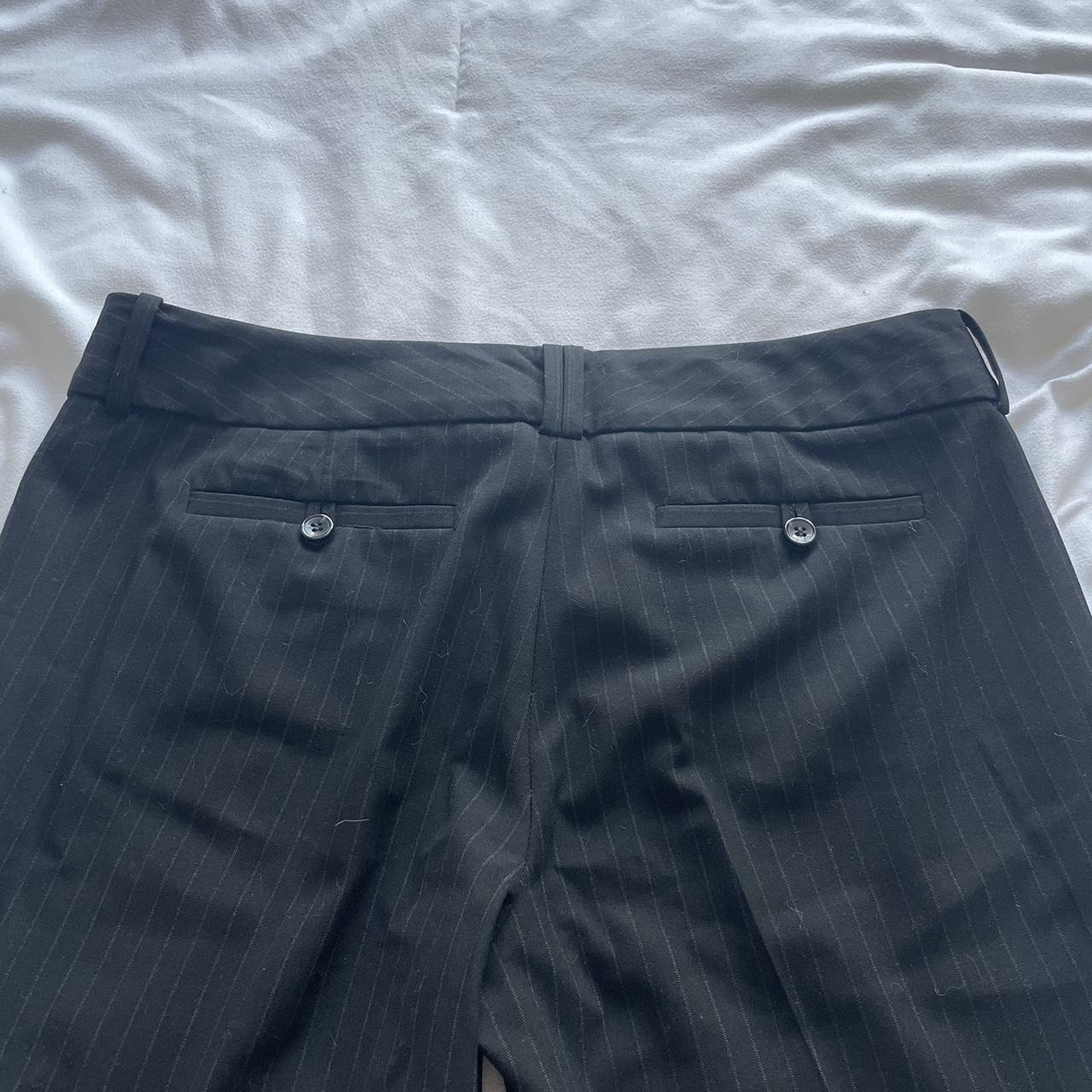 Low rise bootcut black pinstripe trousers!! So... - Depop