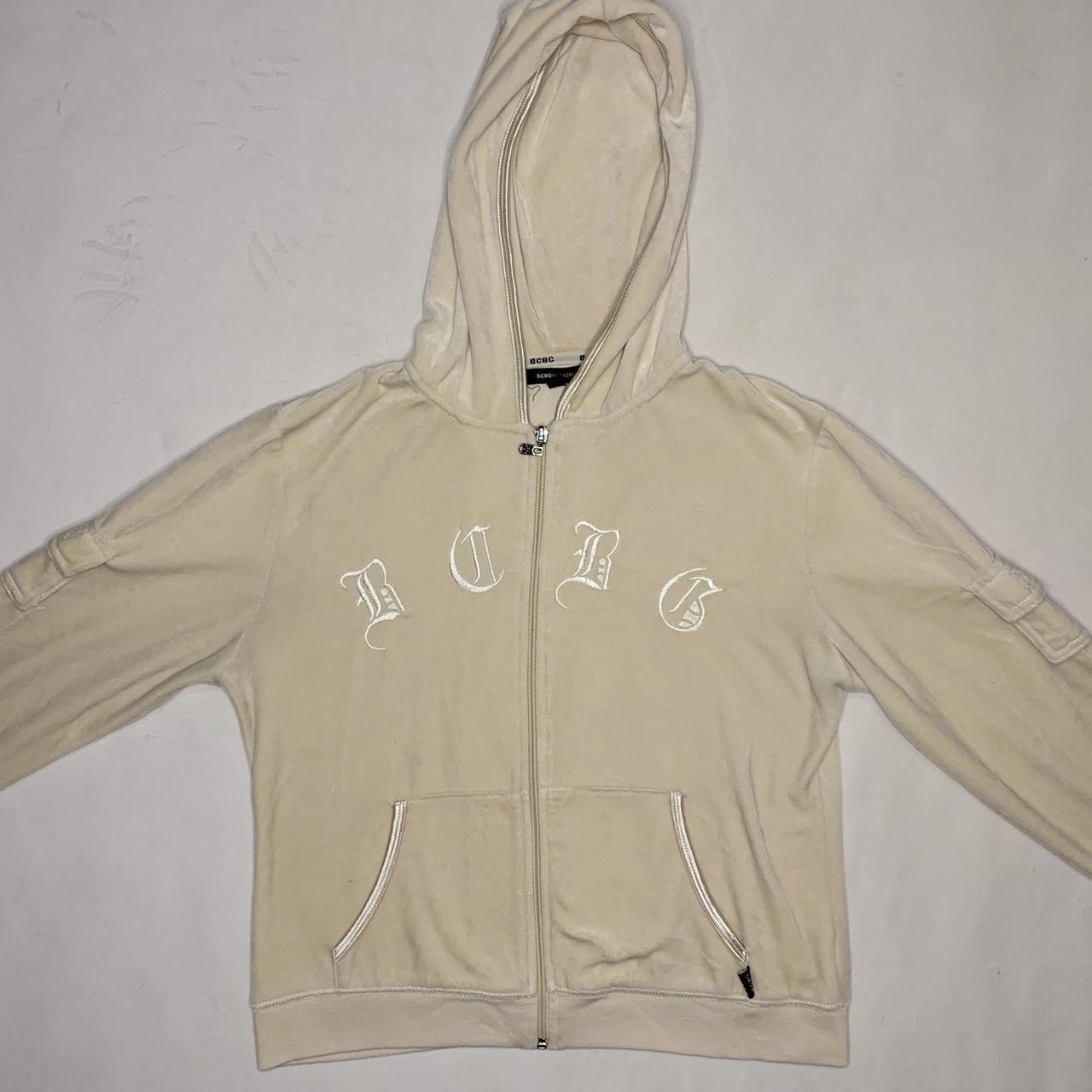 Womens cream zip online up hoodie