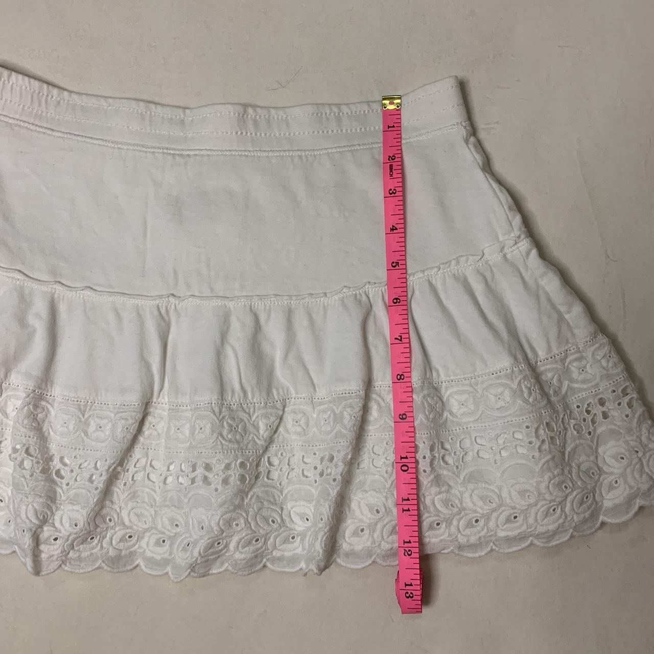 Aeropostale white lace mini skirt Size medium.... - Depop
