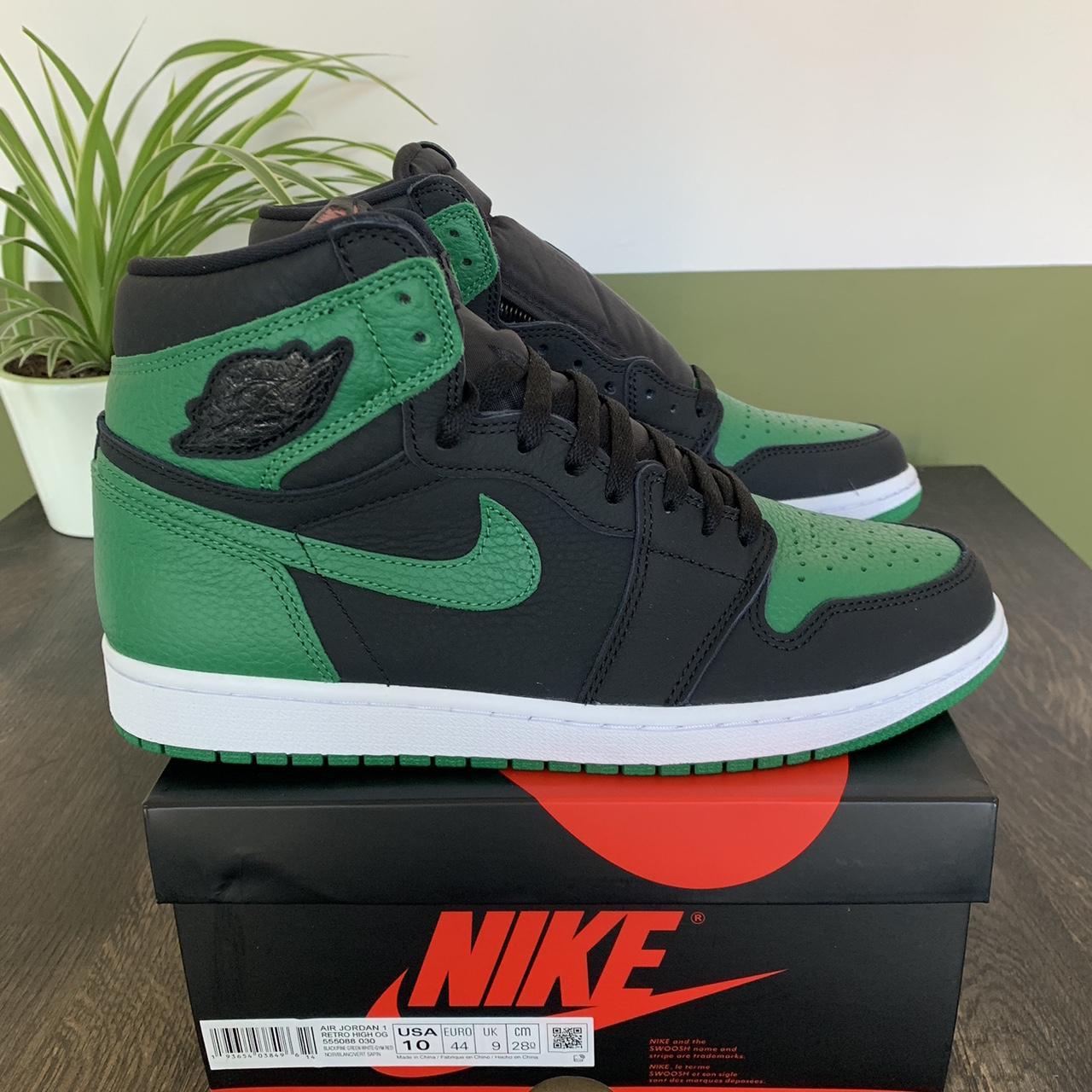 Nike Jordan 1 Retro OG High 2.0 Black Pine. Depop