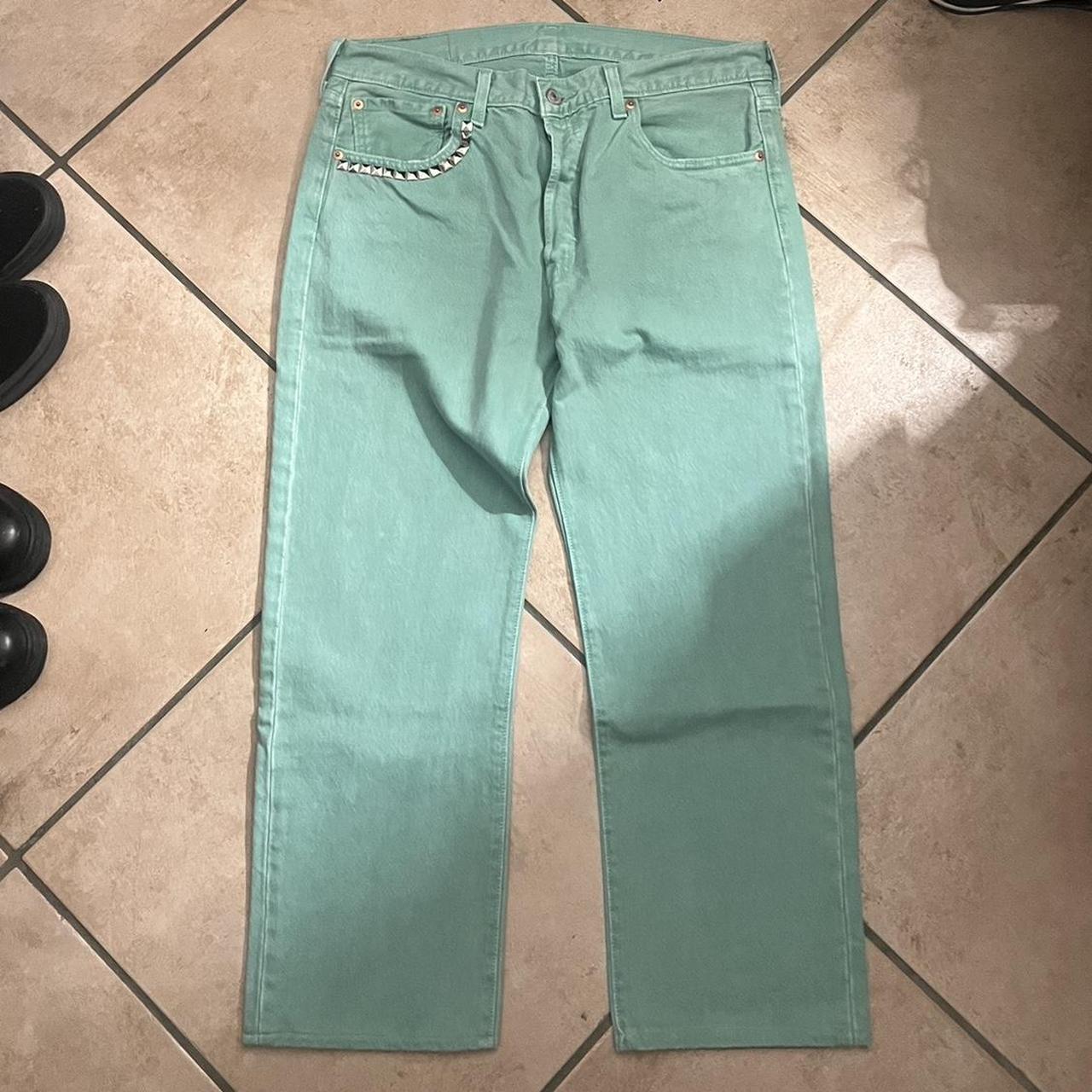 levi s 501 jeans turquoise aqua blue type