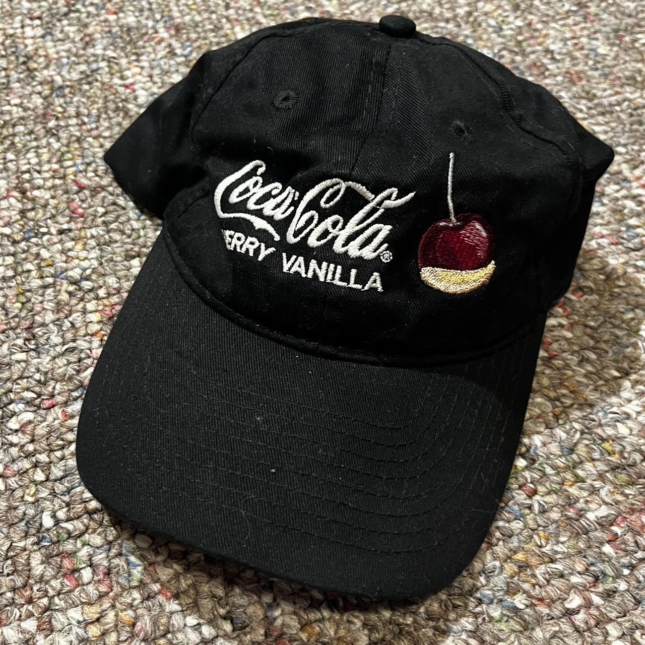 CocaCola cherry vanilla hat black and red cotton... Depop