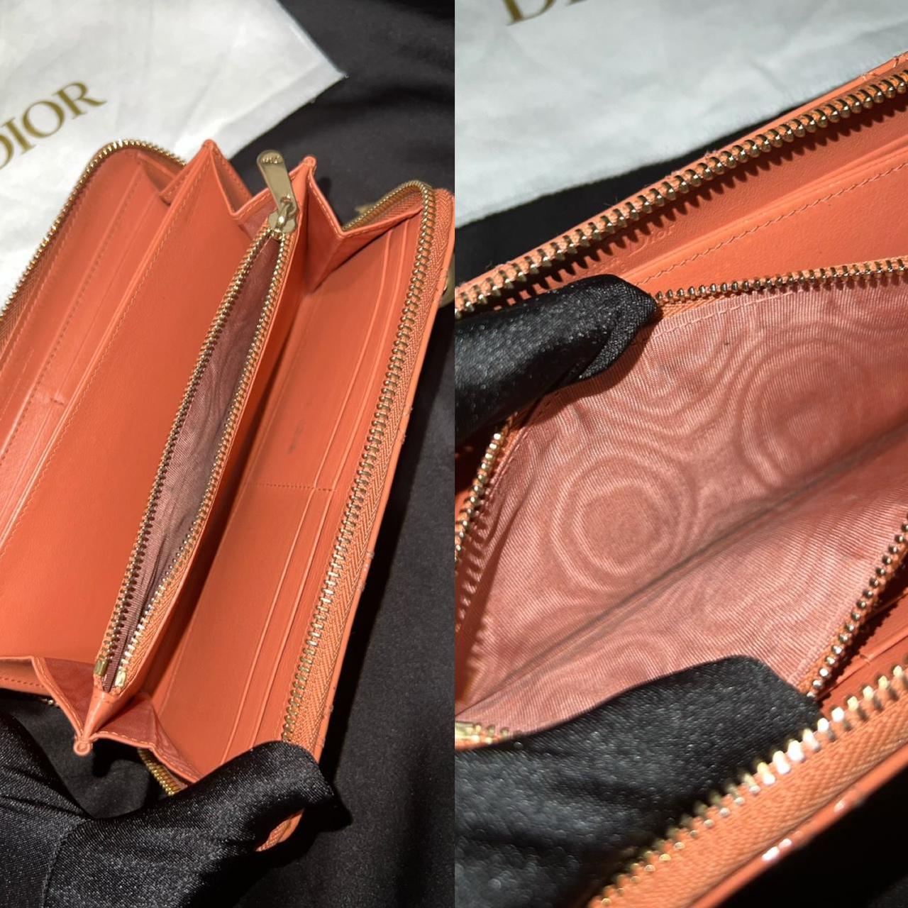 LADY DIOR VOYAGEUR WALLET Color Rose Des Vents Depop